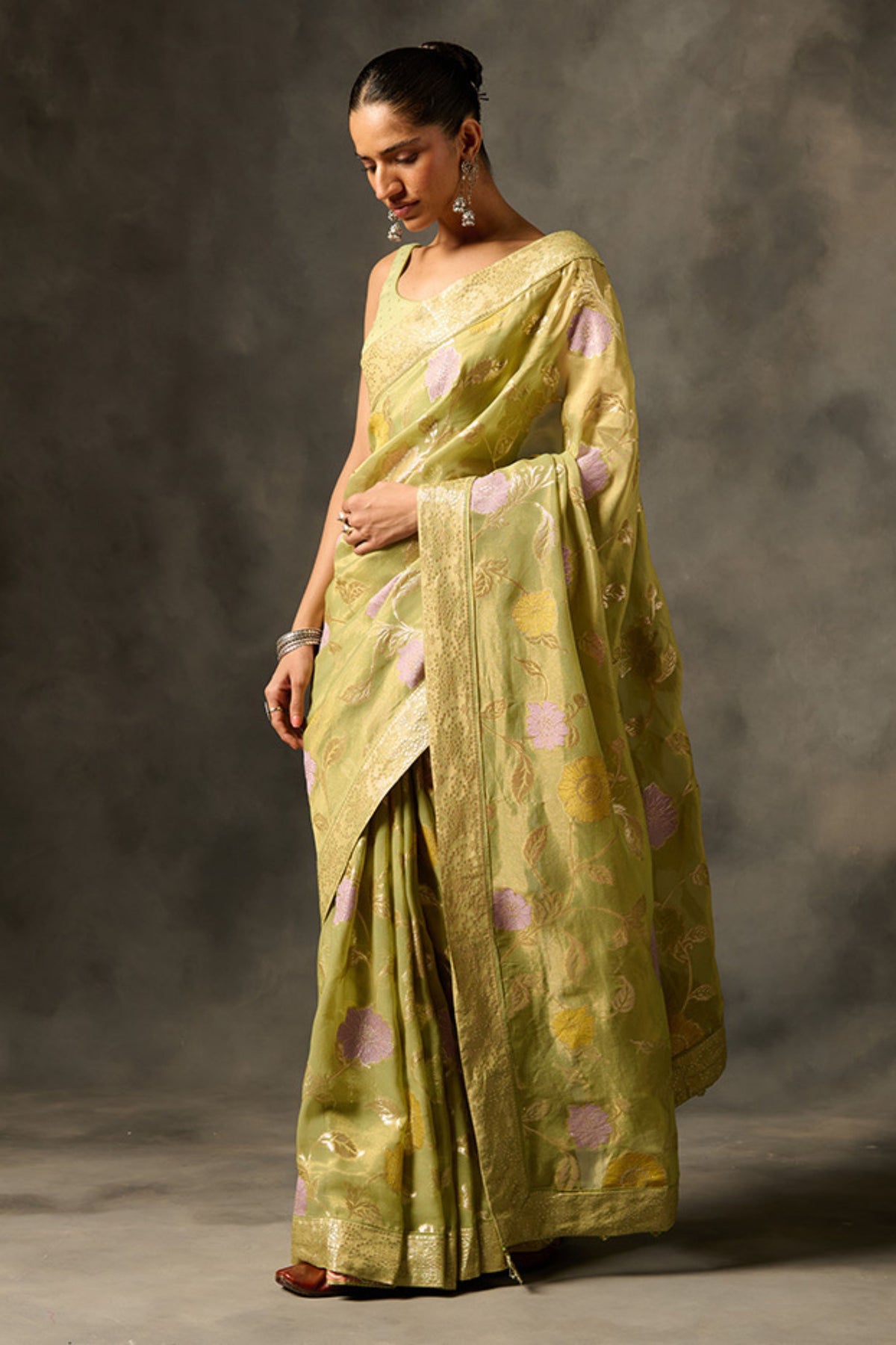 Green Palki Saree