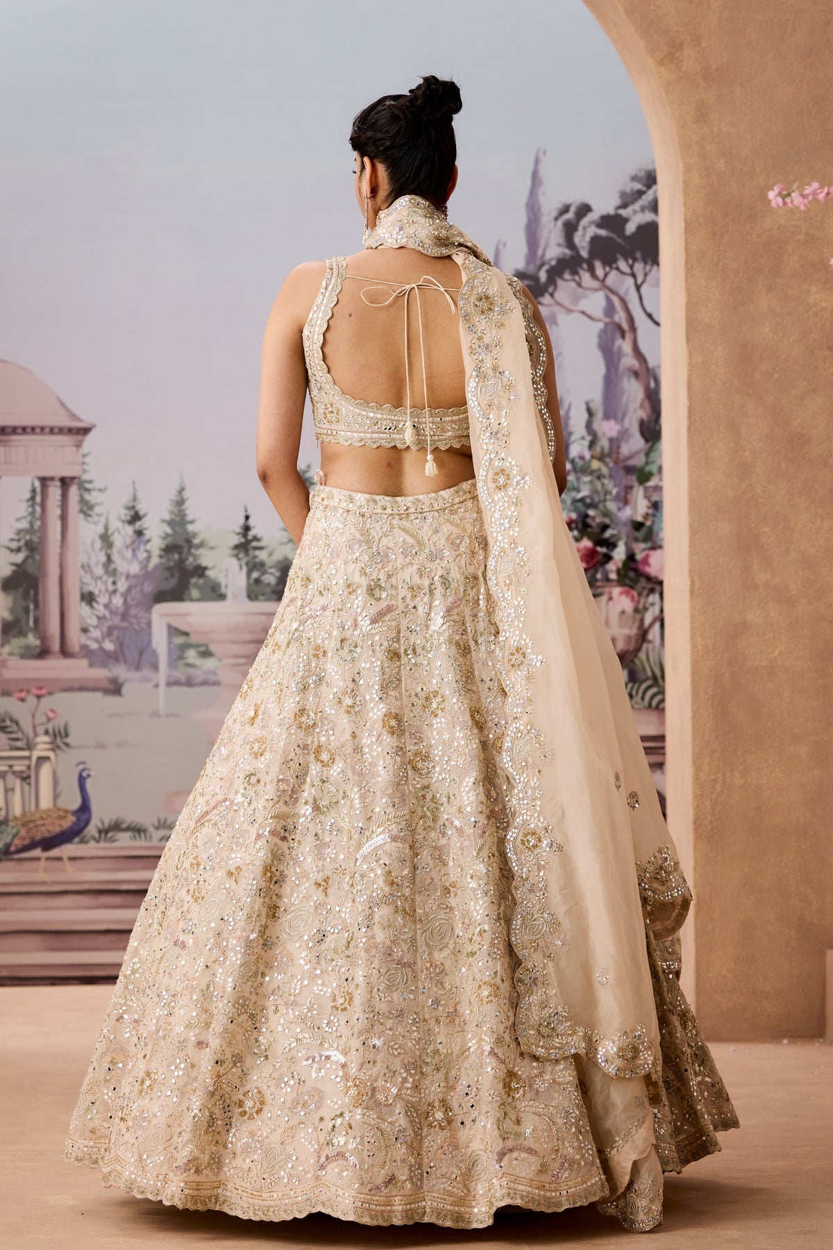 Srfz Highlight Ivory Lehenga Set