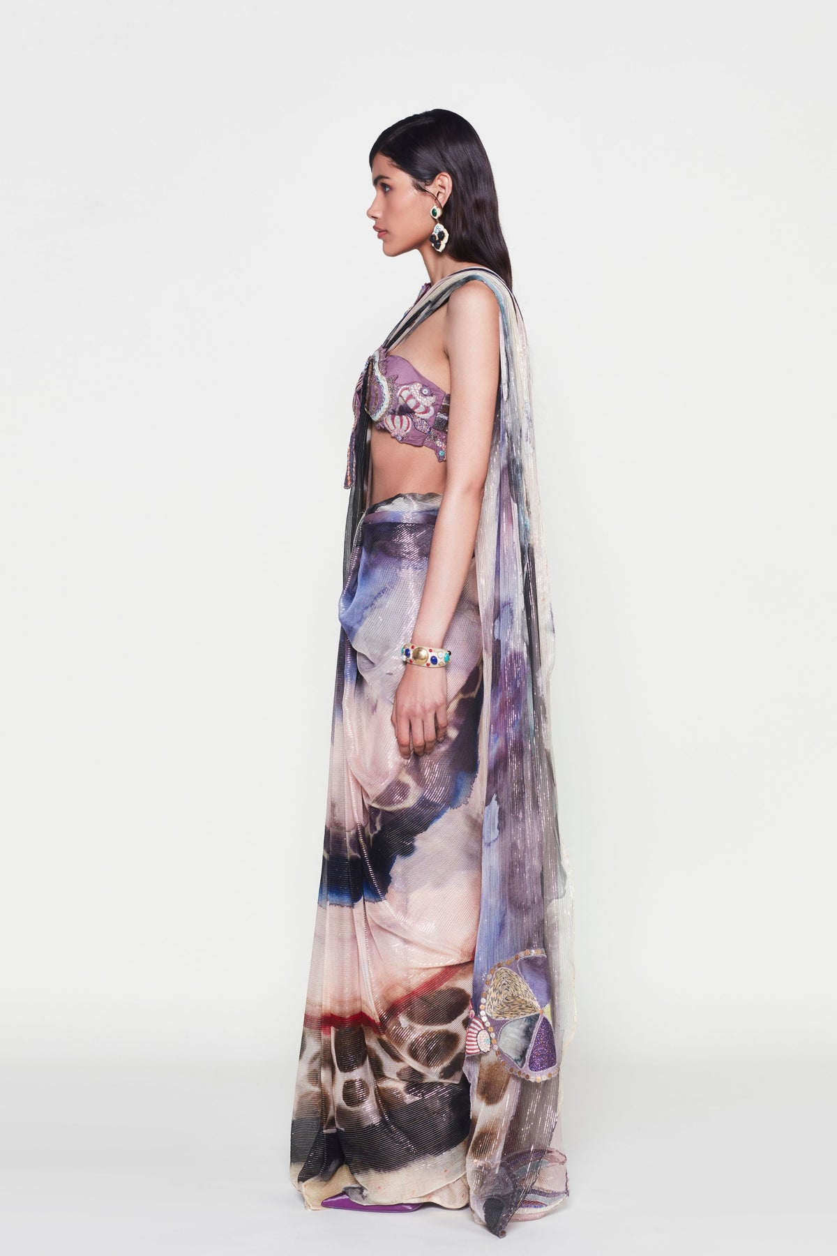 Mist Purple Phila Saree