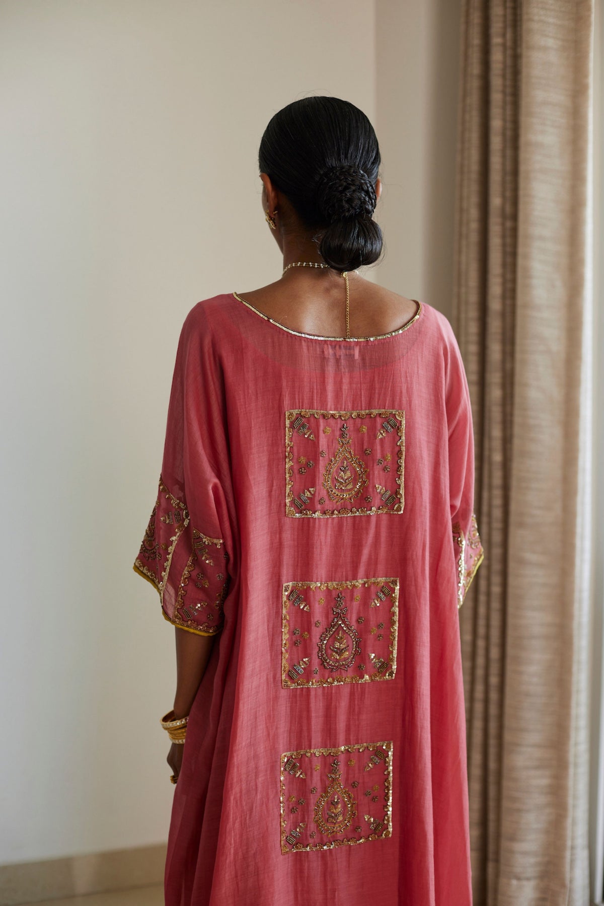 Pink Akaari Kaftan