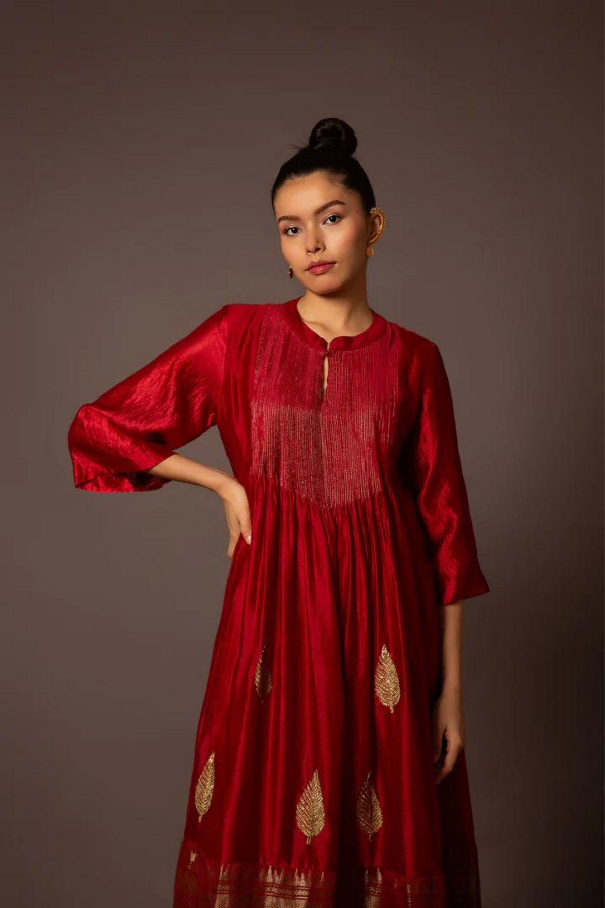 Benerasi Border Kurta Set