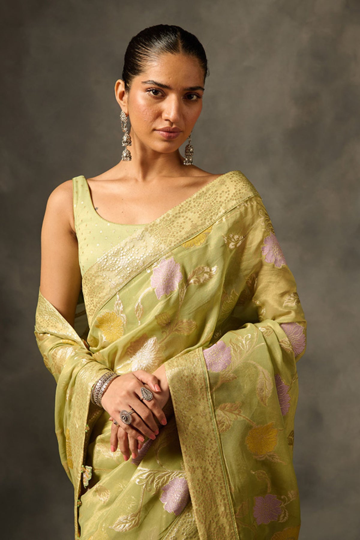 Green Palki Saree