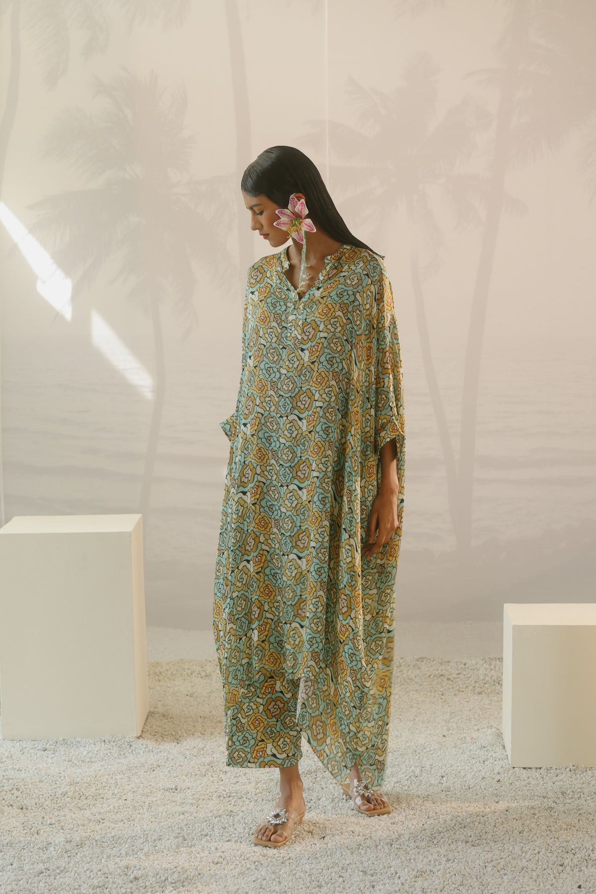 Mist Long Kaftan Set