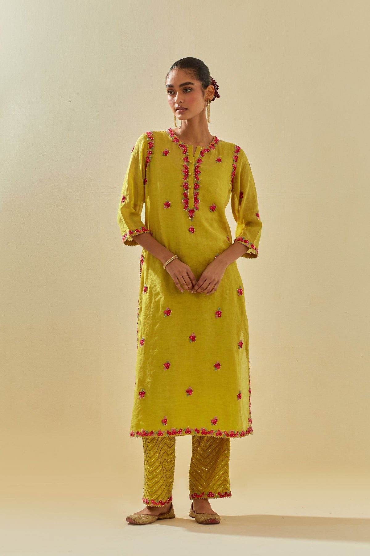 Green Kurta Set