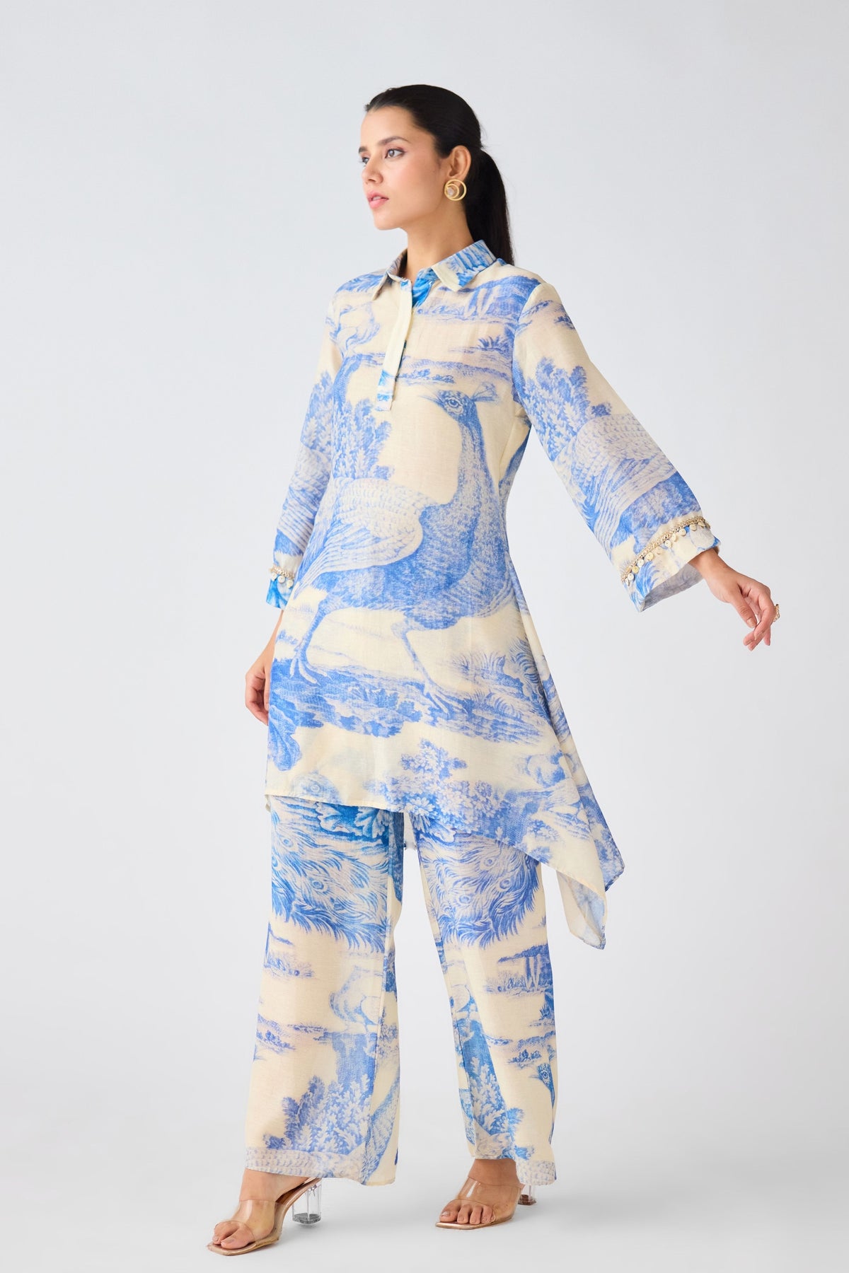 Chinon Tunic Set in Blue