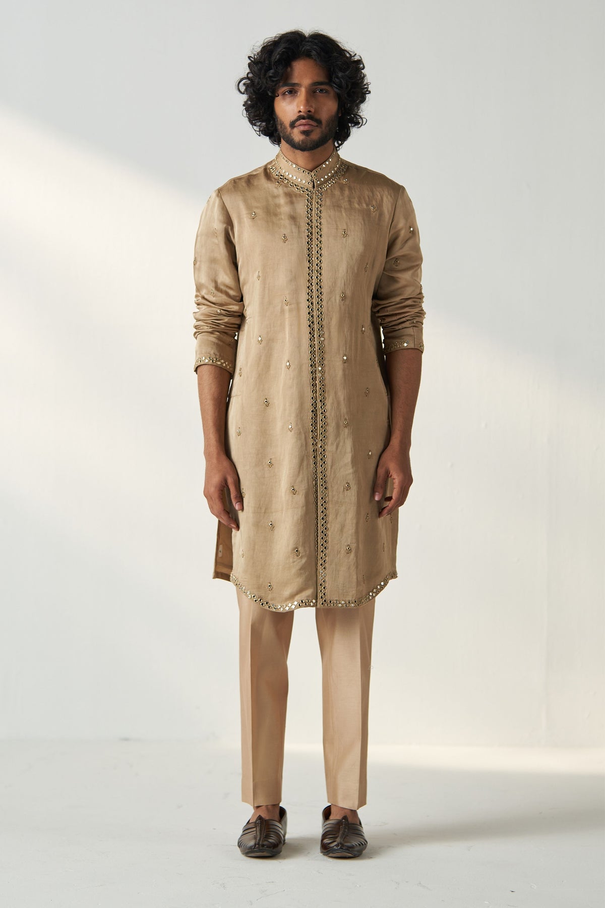 Khaki Gold Vivaan Kurta Set