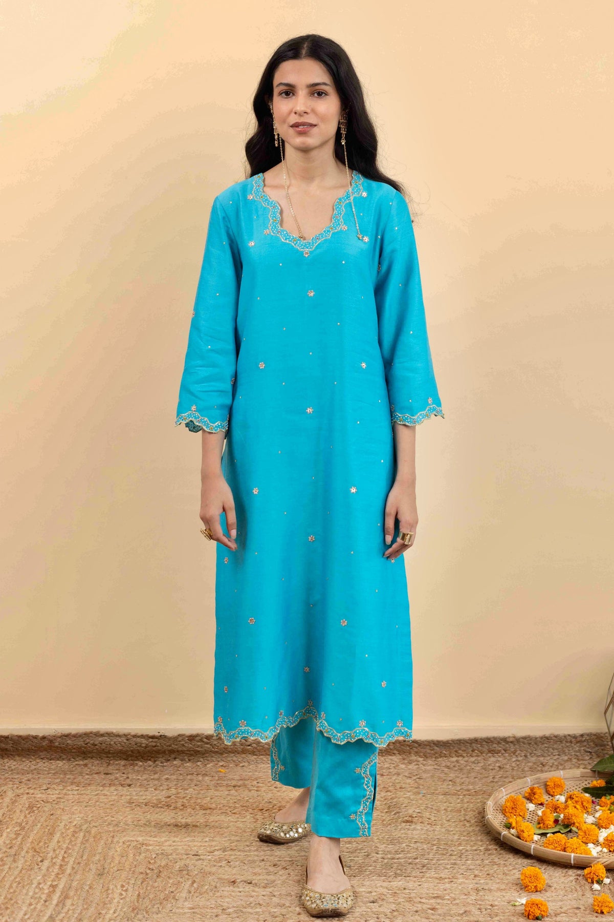 Blue Isla Kurta Set