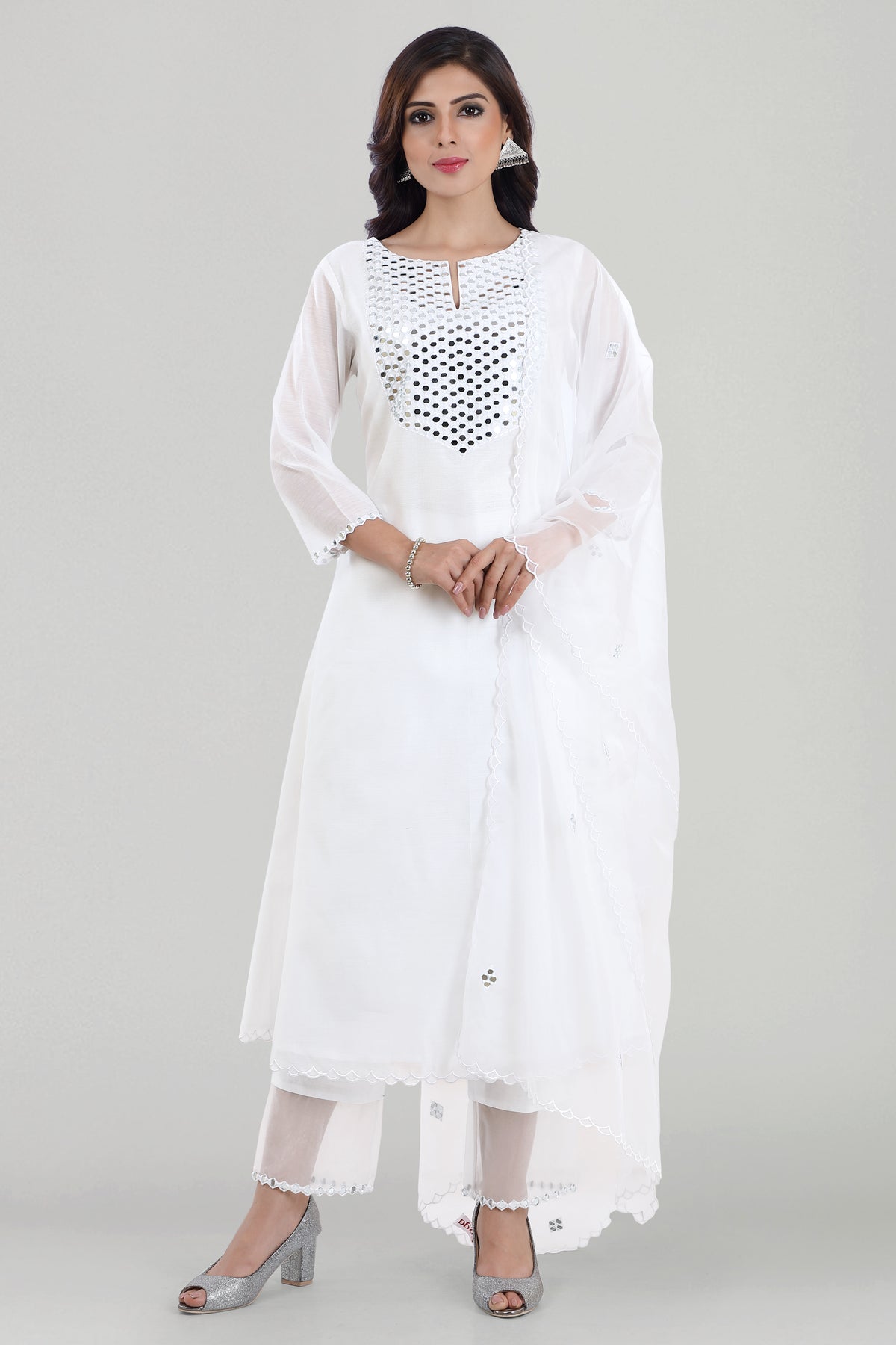 Sheesha round neck kurta set