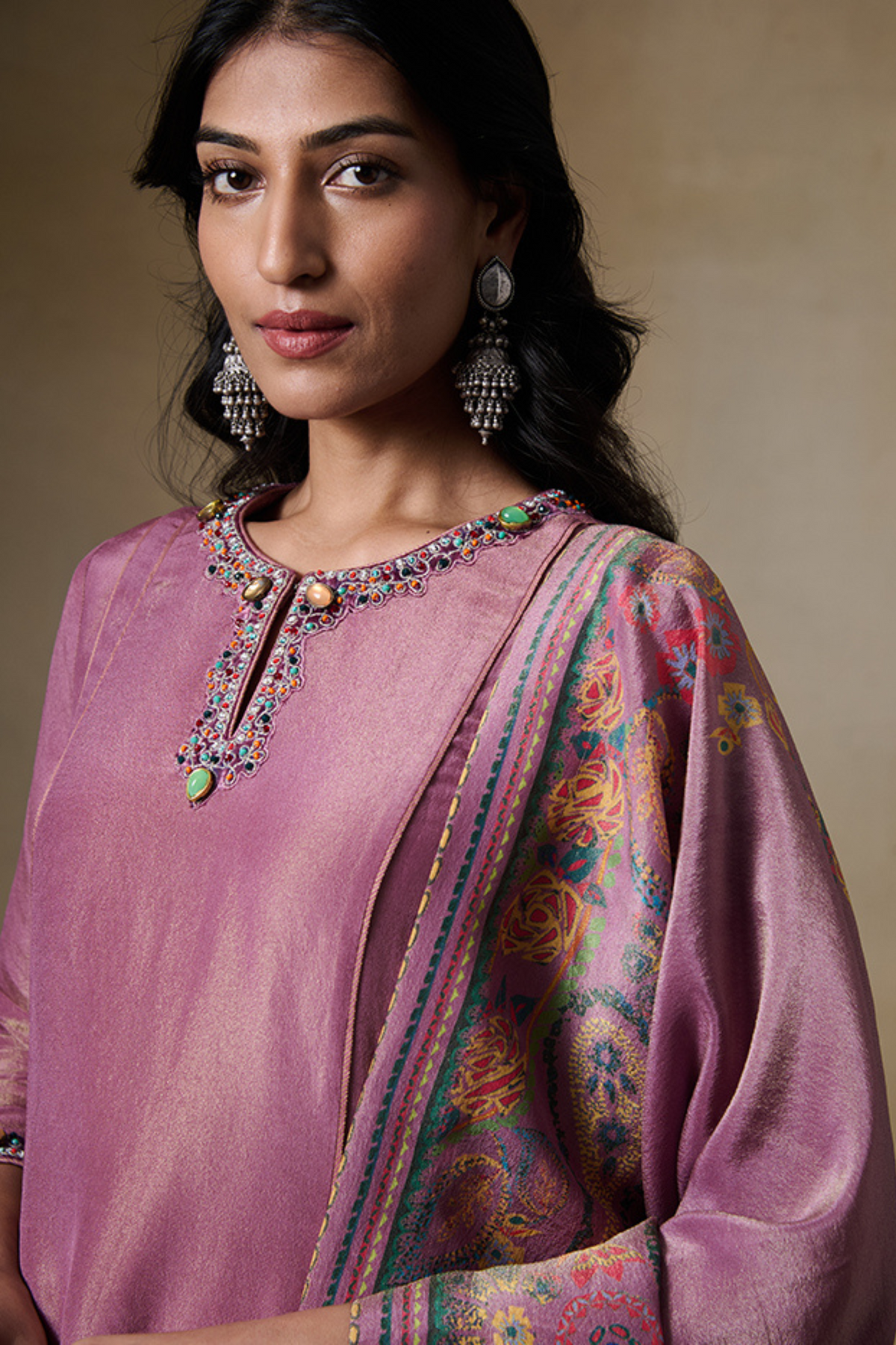 Farima Kurta Set in Pink