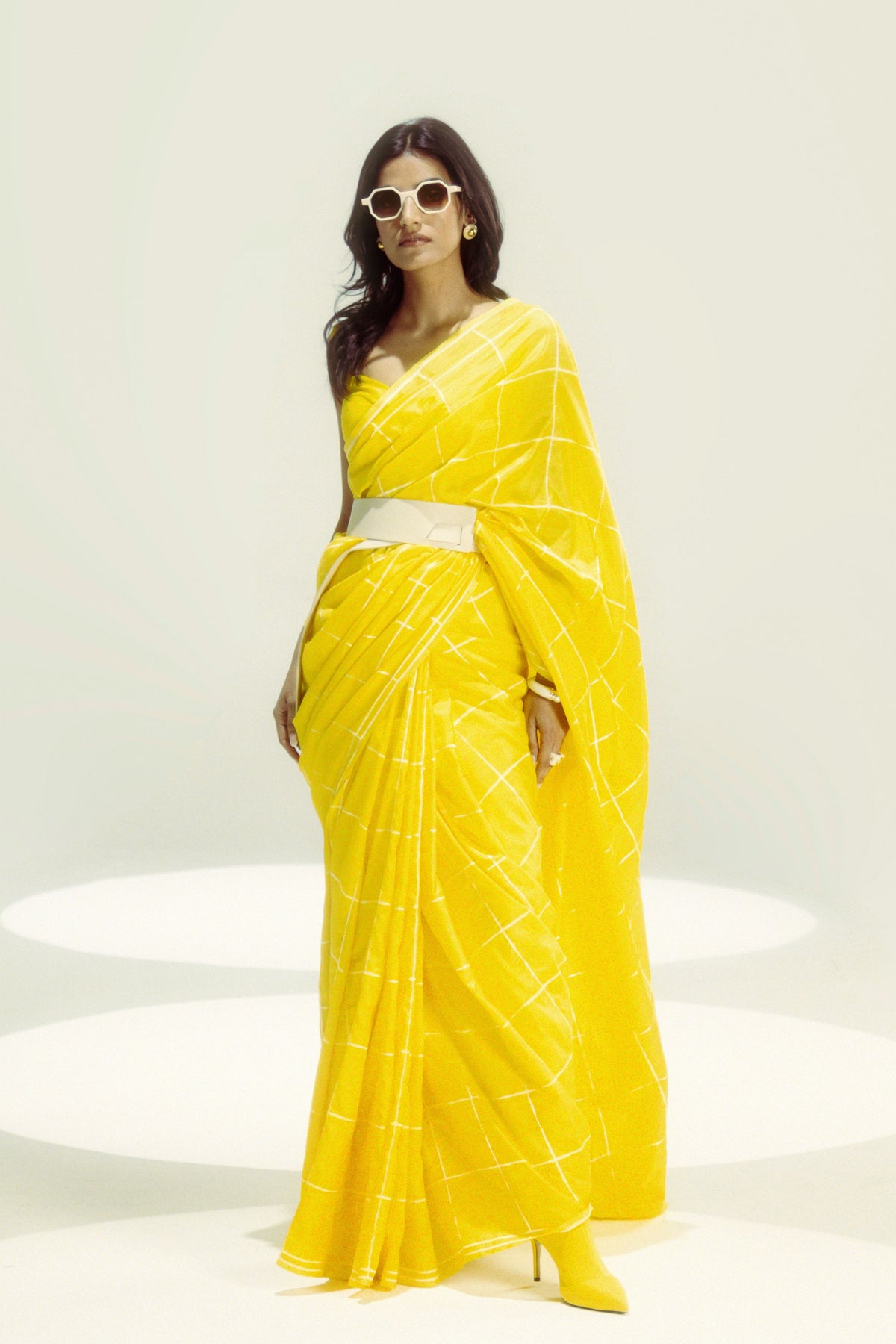 The Crossword Yellow Saree