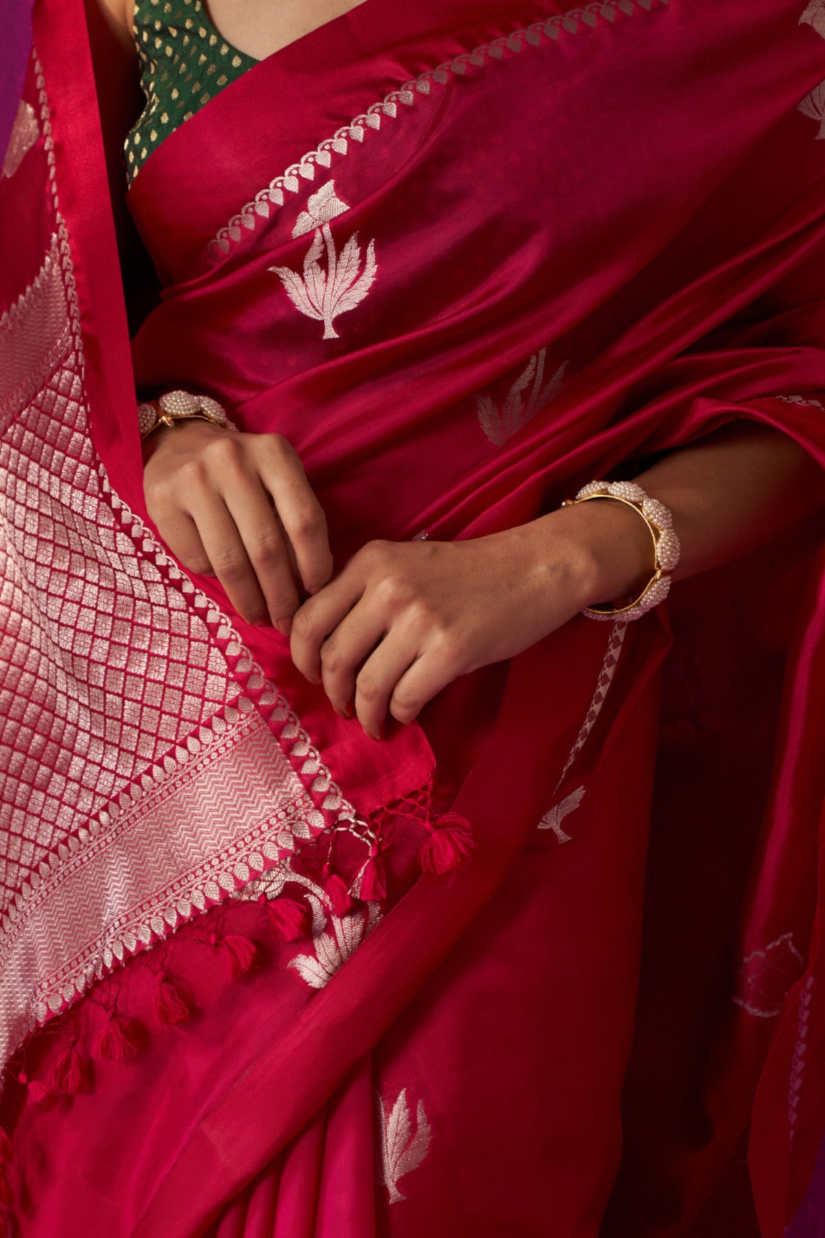 Padmini Magenta Saree