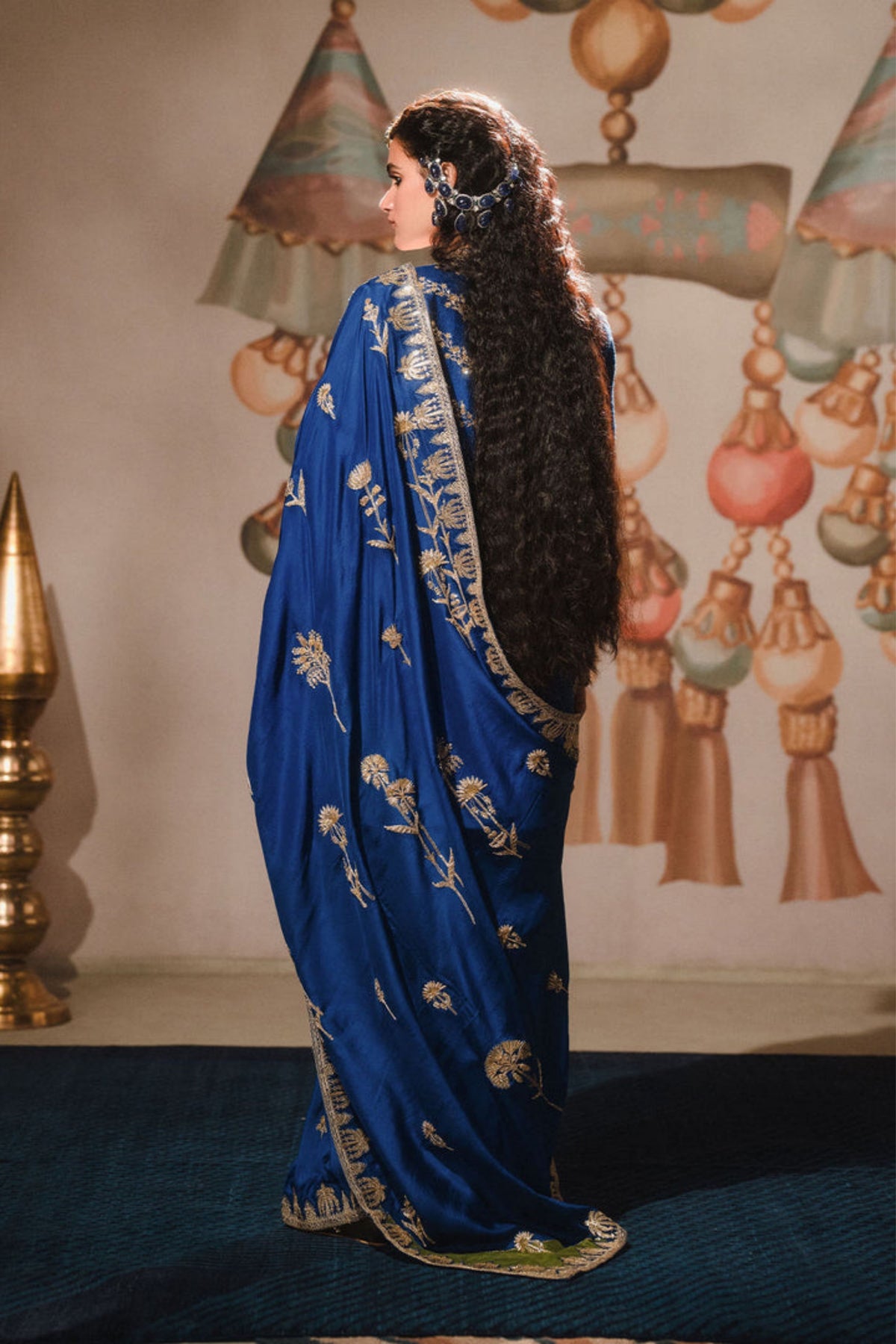 The Neel Bahar Saree With Jacket