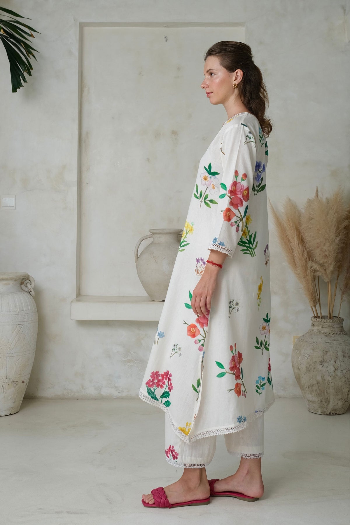 Amelia Ivory Long Kurta Set