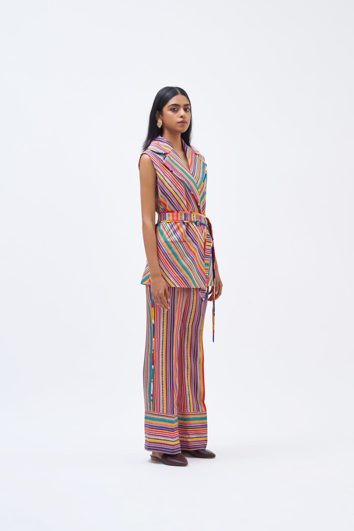 Charley Stripe Technicolour Pant Suit