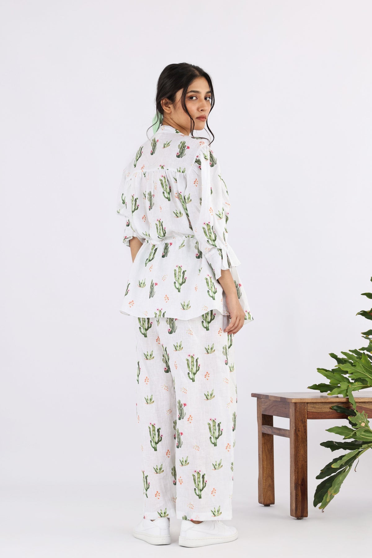 Cactus Opuntia Drawstring Shirt