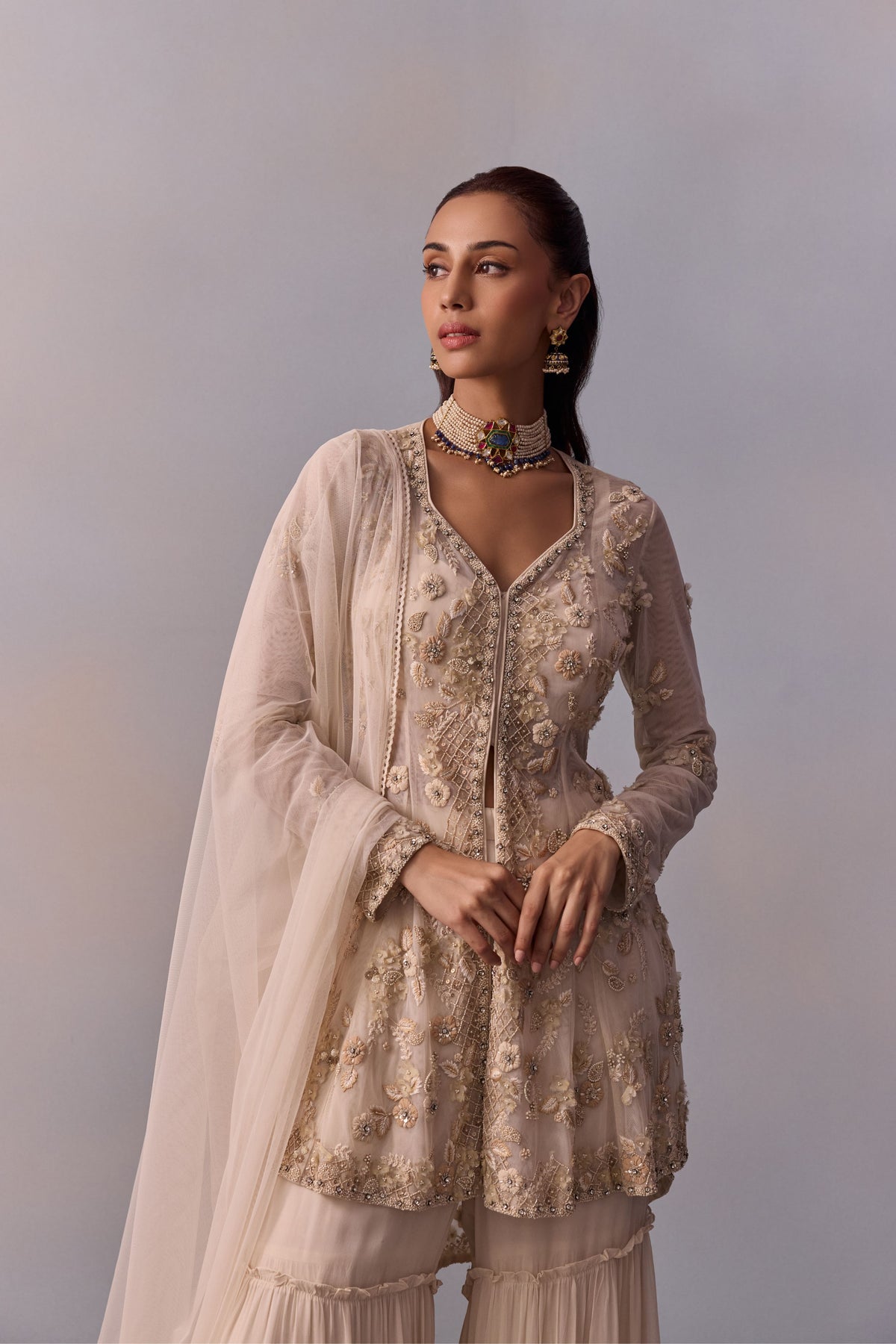 Off-white Mariam Gharara Set