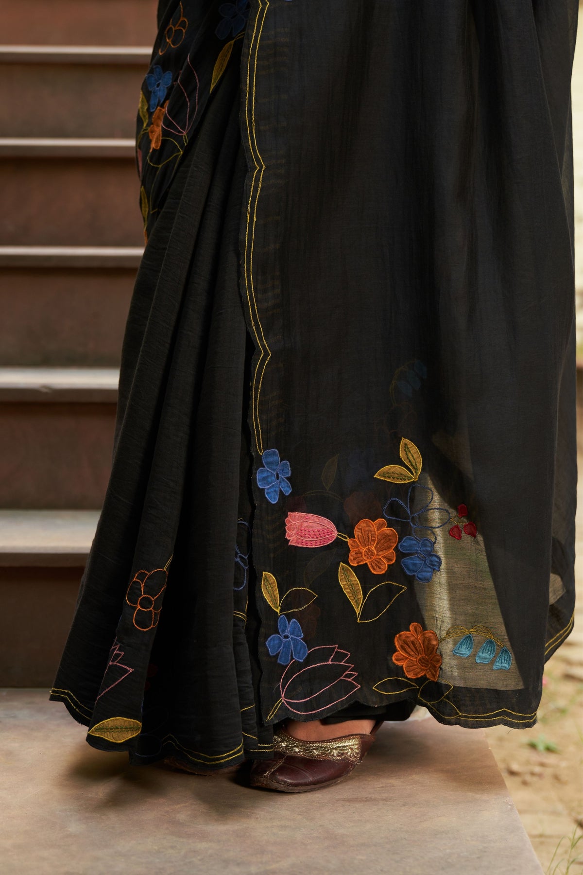 Coal Saree Set