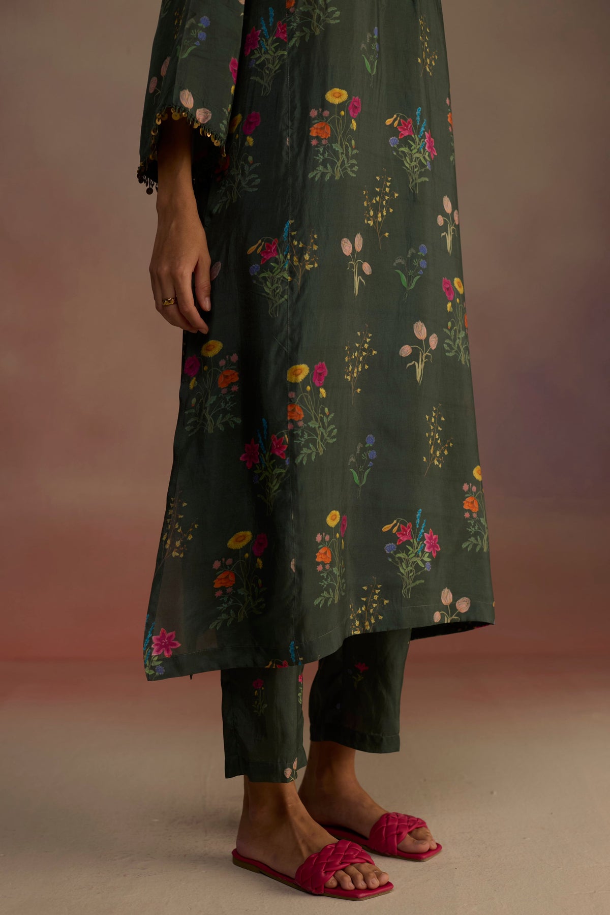 Zaira Long Green Kurta