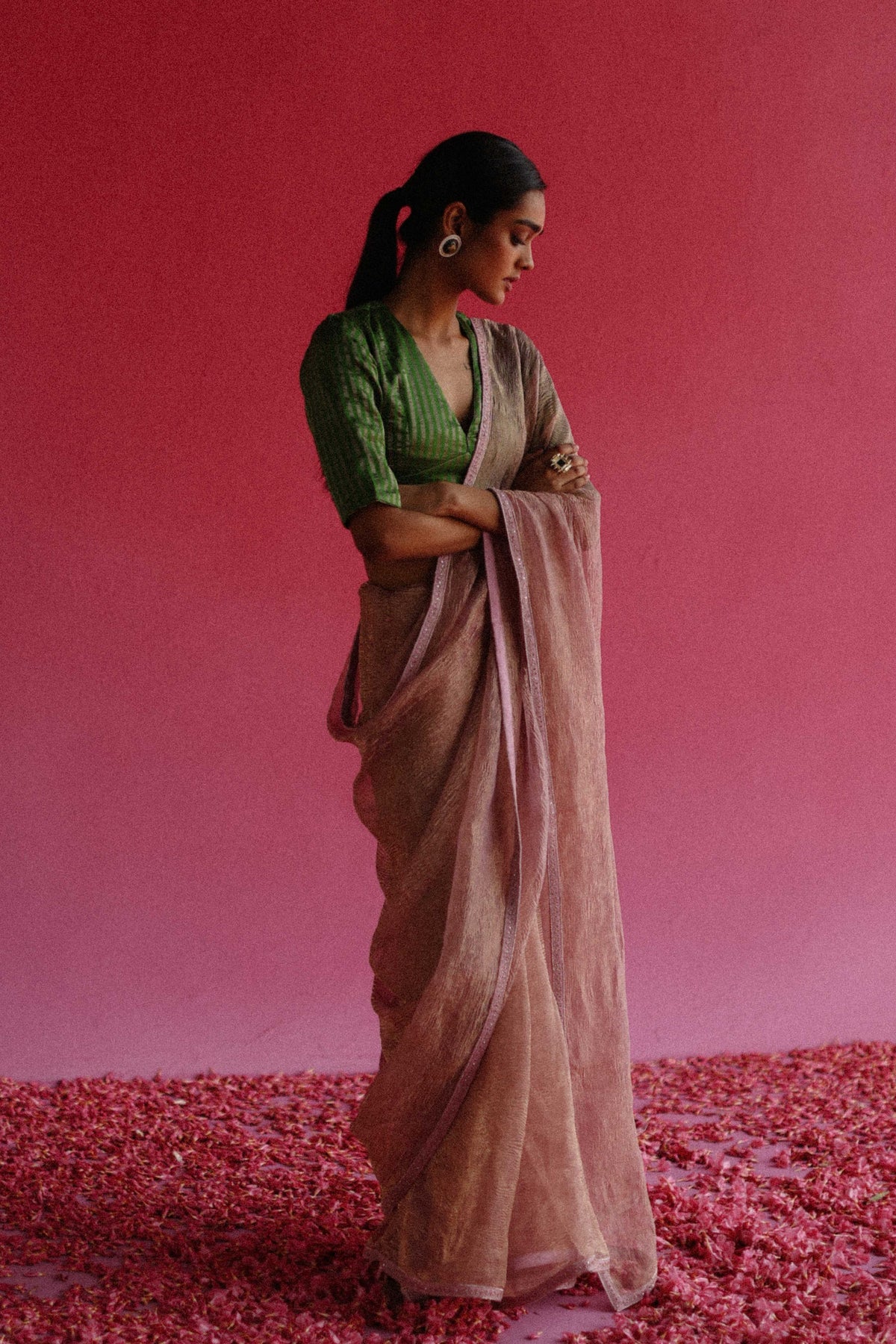 Sharad Early Autumn Pink Saree