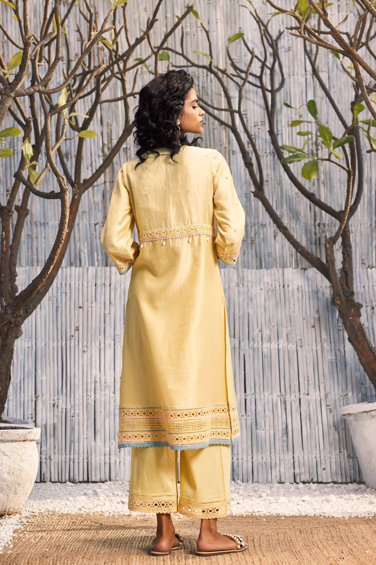 Sunshine Yellow A-line Kurta Set