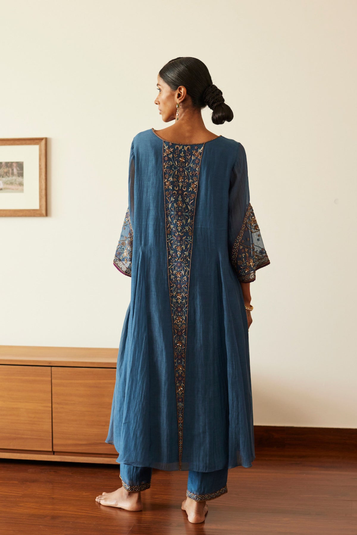 Blue Adree Kurta Set