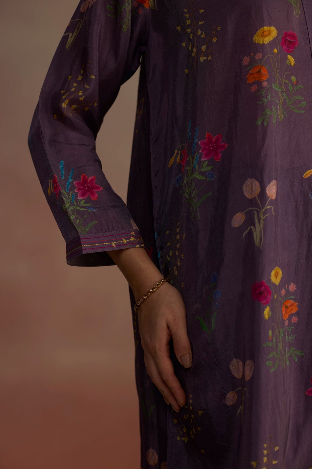 Zaira Short Purple Kurta