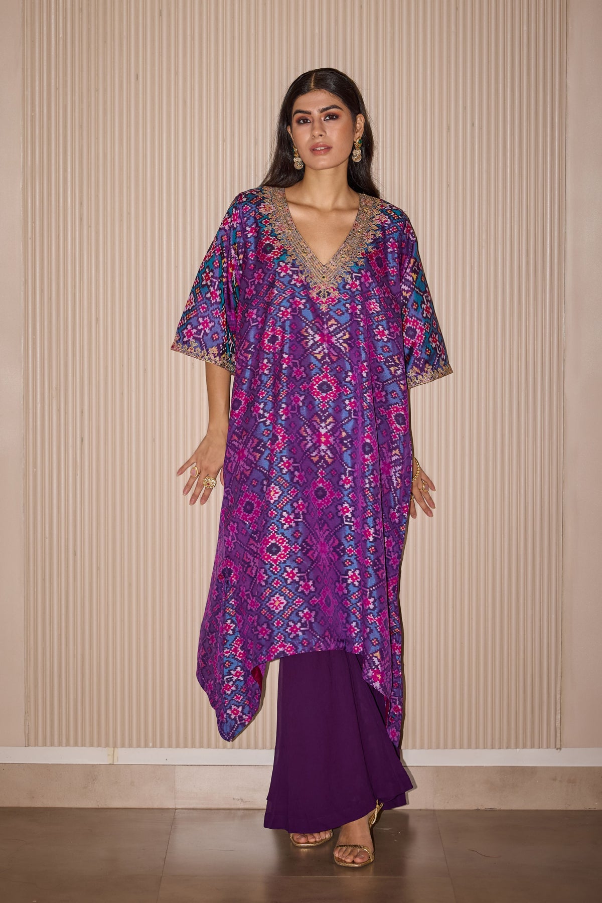 Turq Pink Long Kurta Set