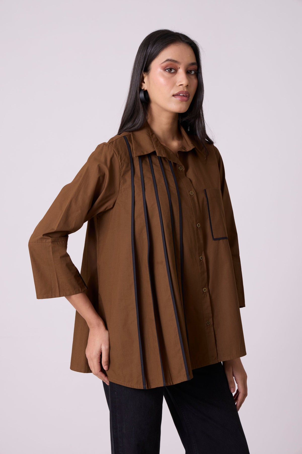 Augusta Olive Brown Shirt