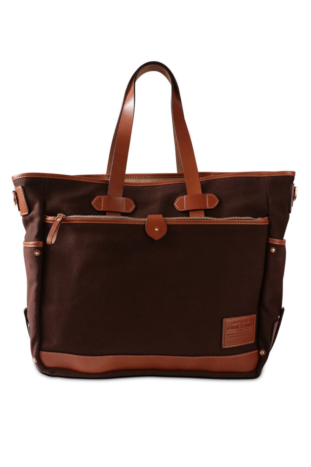 Dark Brown Reed Tote Bag