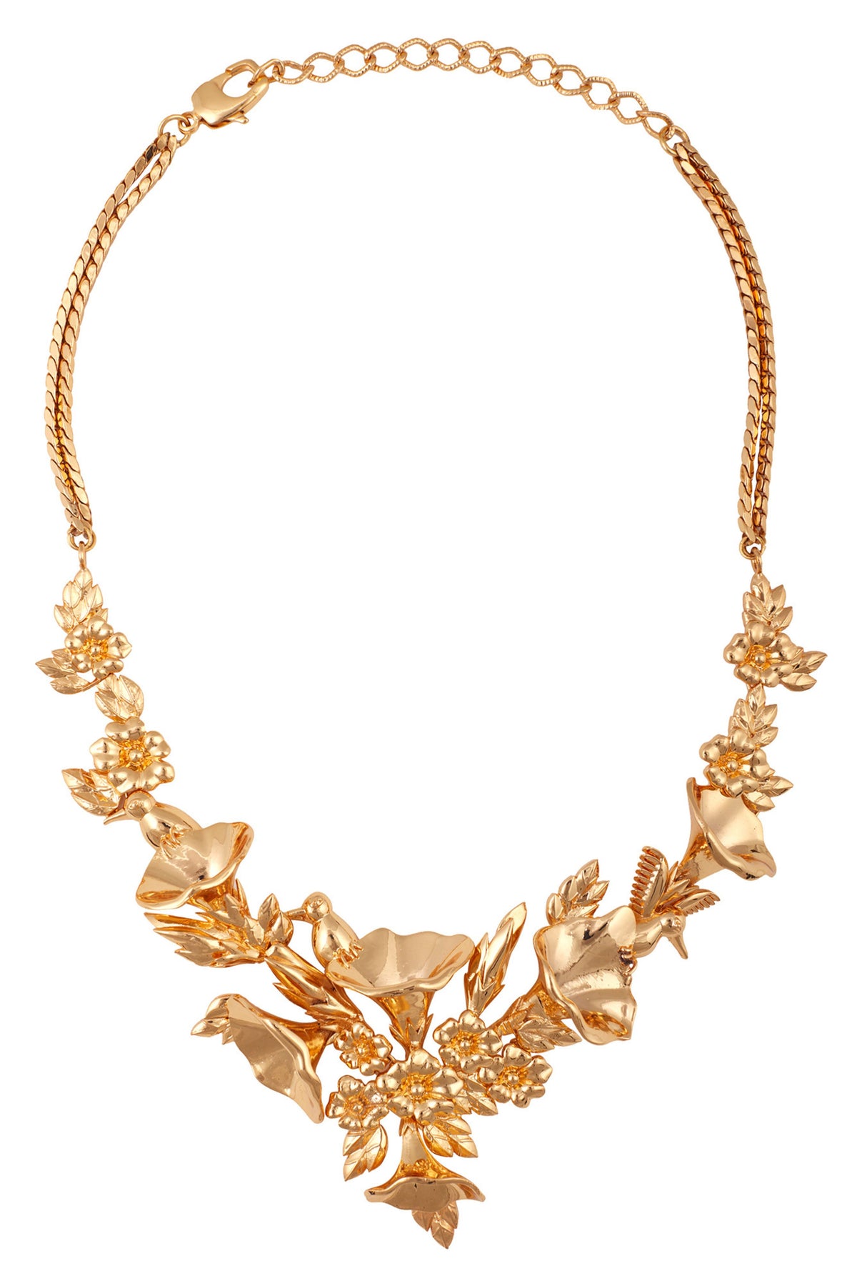 Yellow gold sylva necklace