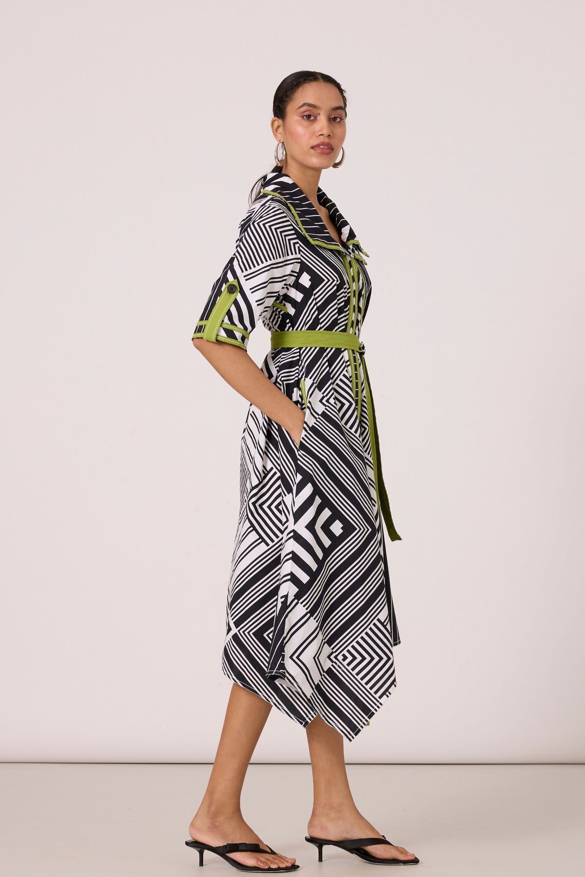 Juniper Asymmetric Printed Dress