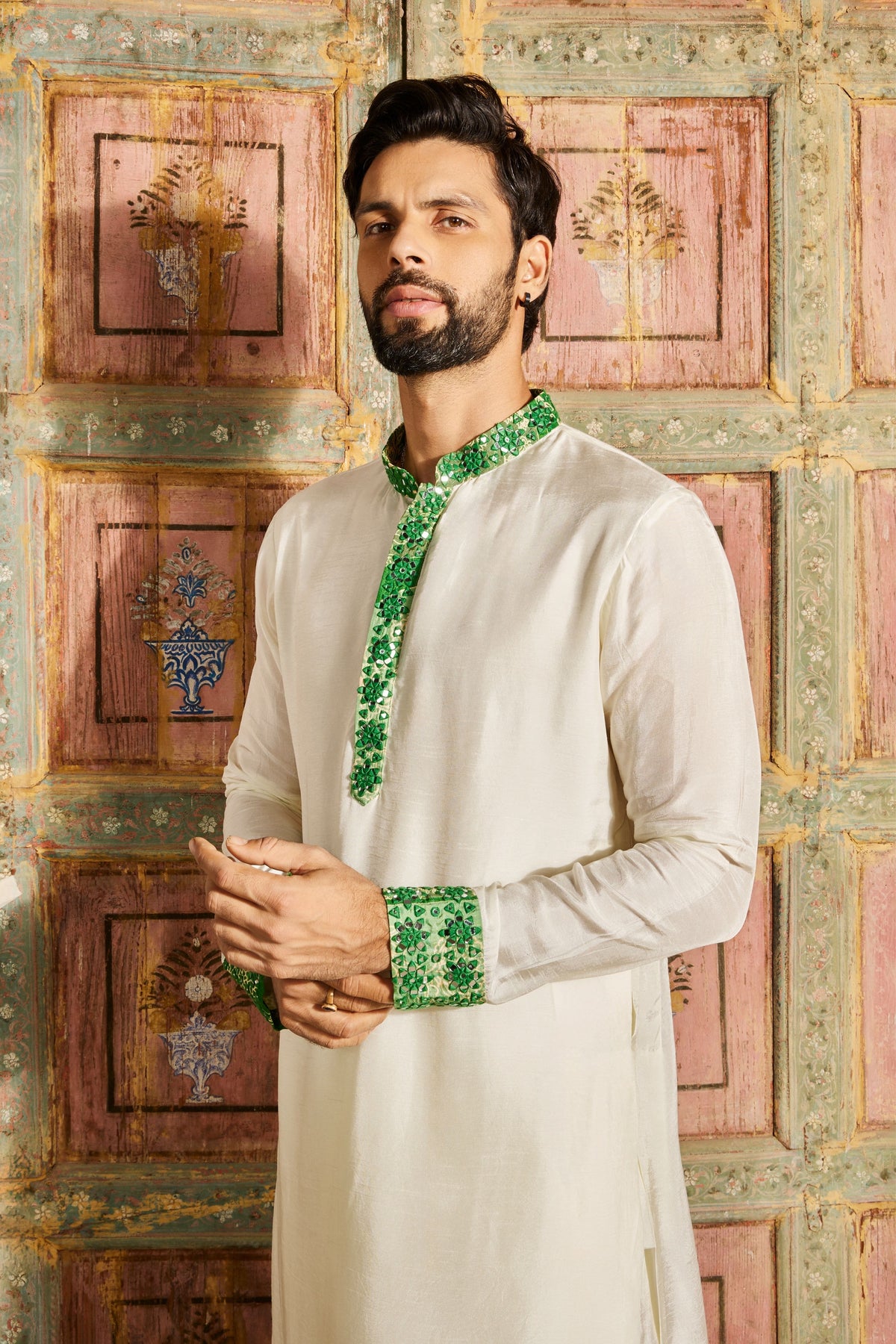 Ecru Kurta Set