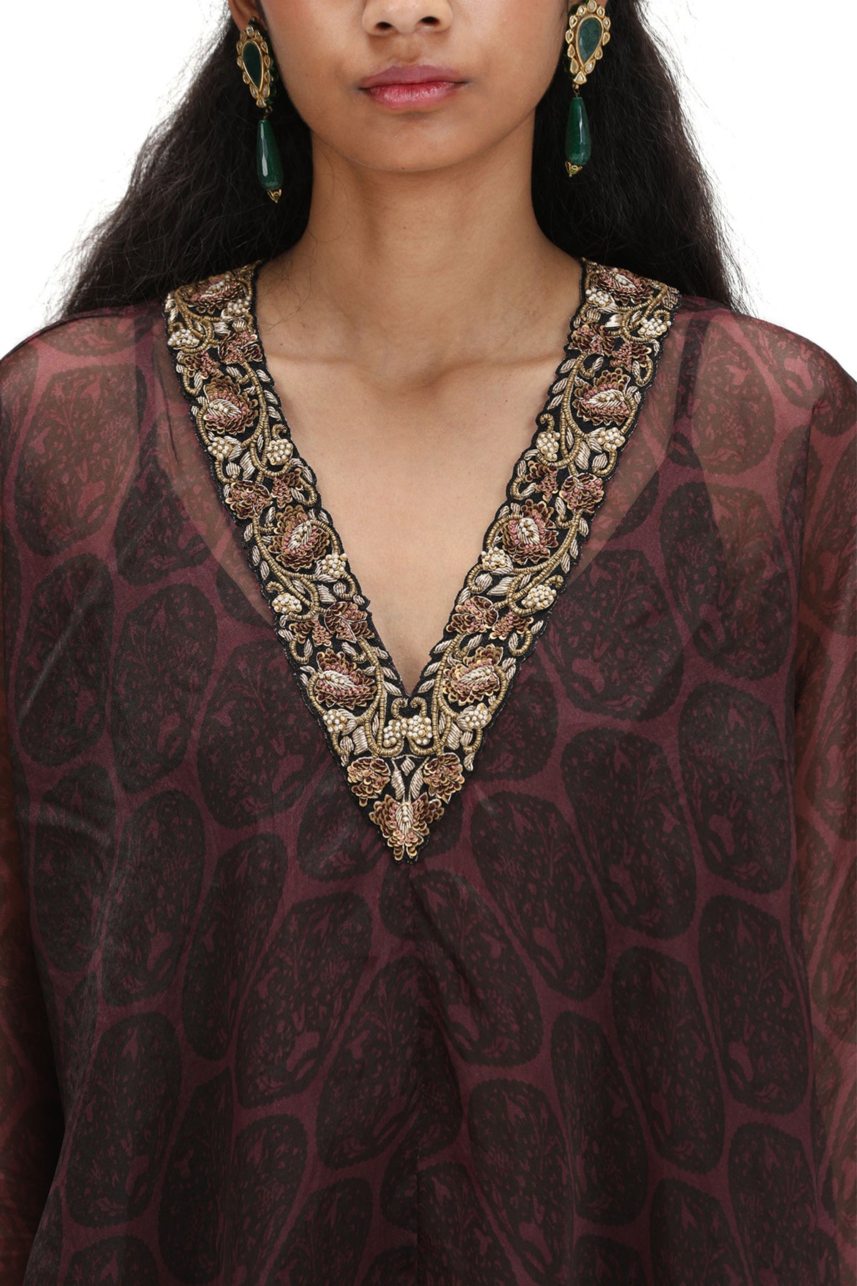 Usma Printed Kaftan Set