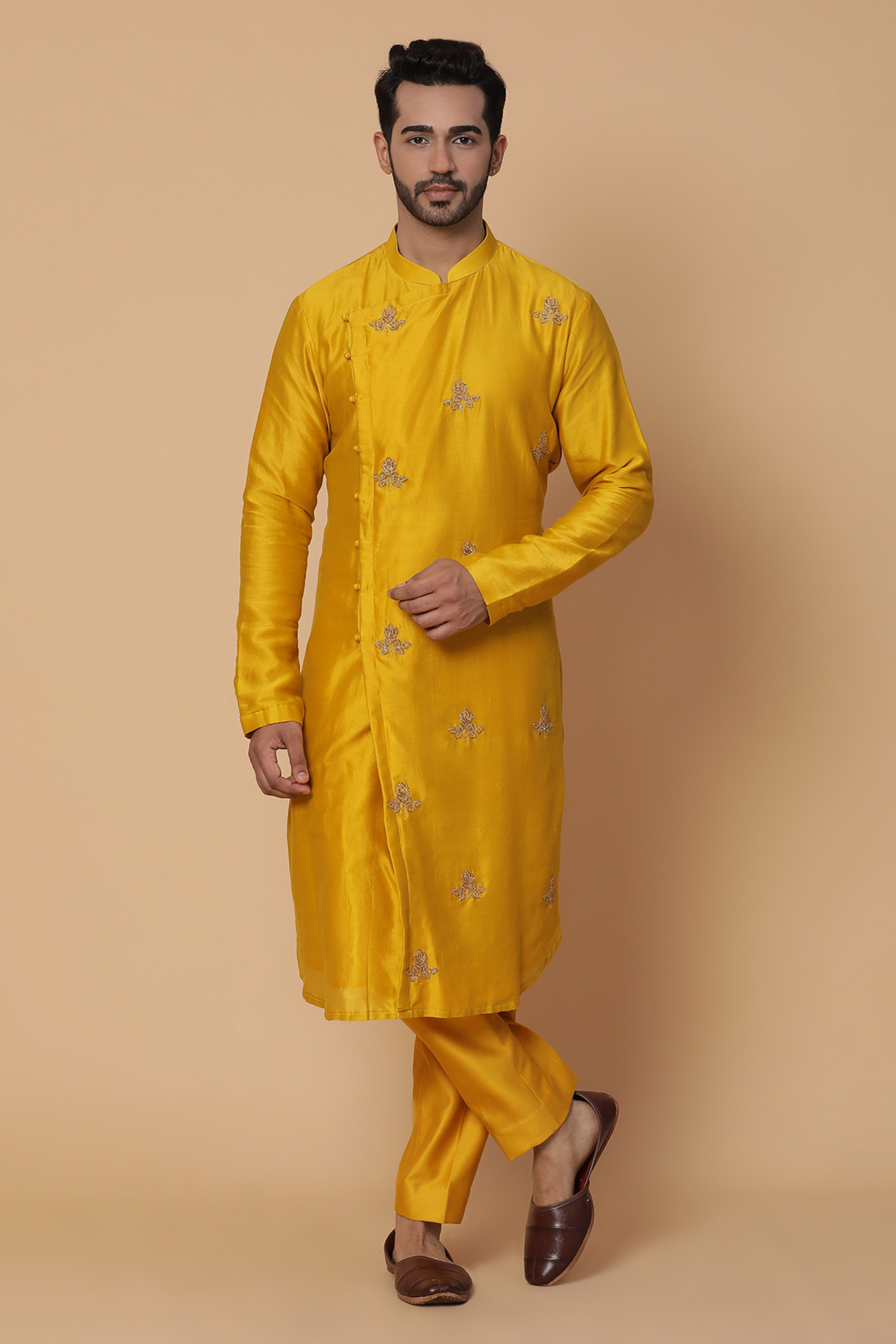 Mustard kurta set