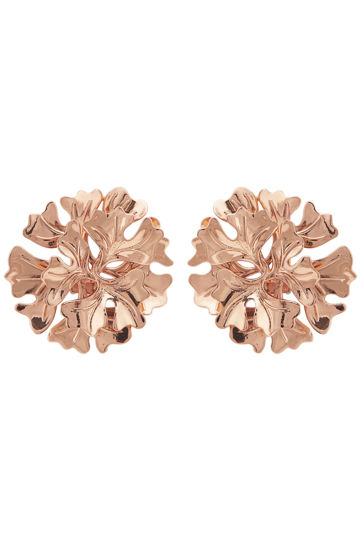 Rose gold bellis earrings