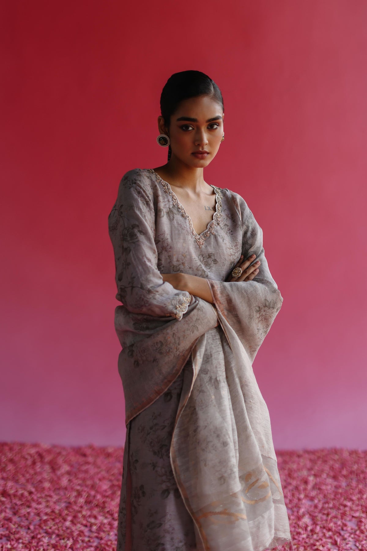 Swaroop Grey Kurta Set