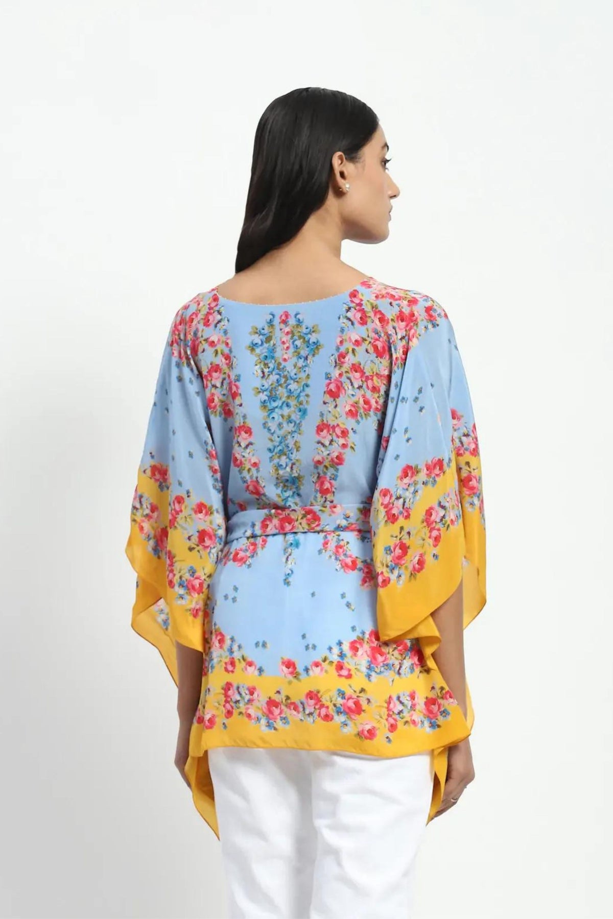 Blue Powder Kaftan Top