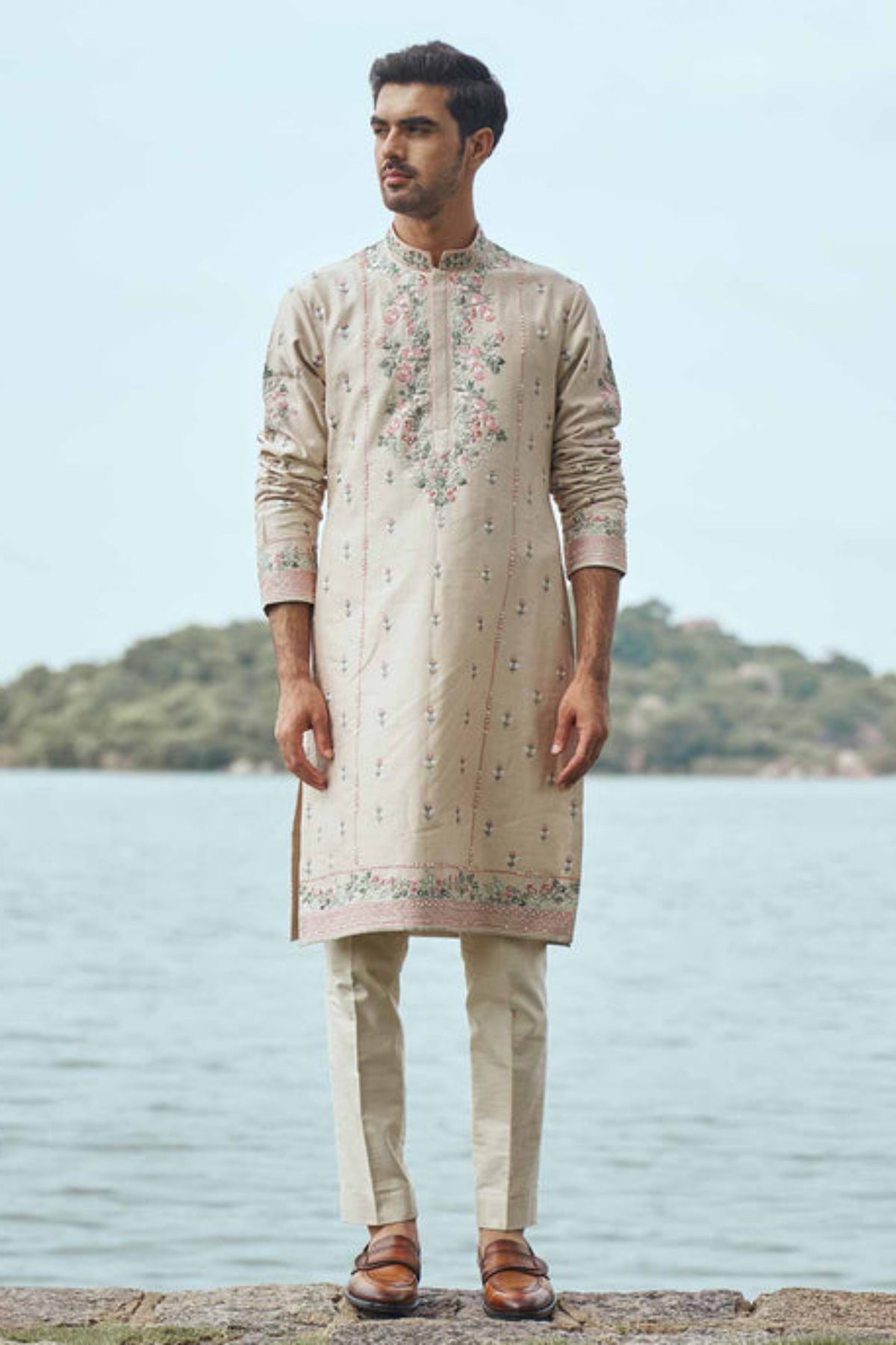 ChampagneTutty Fruity Kurta Set