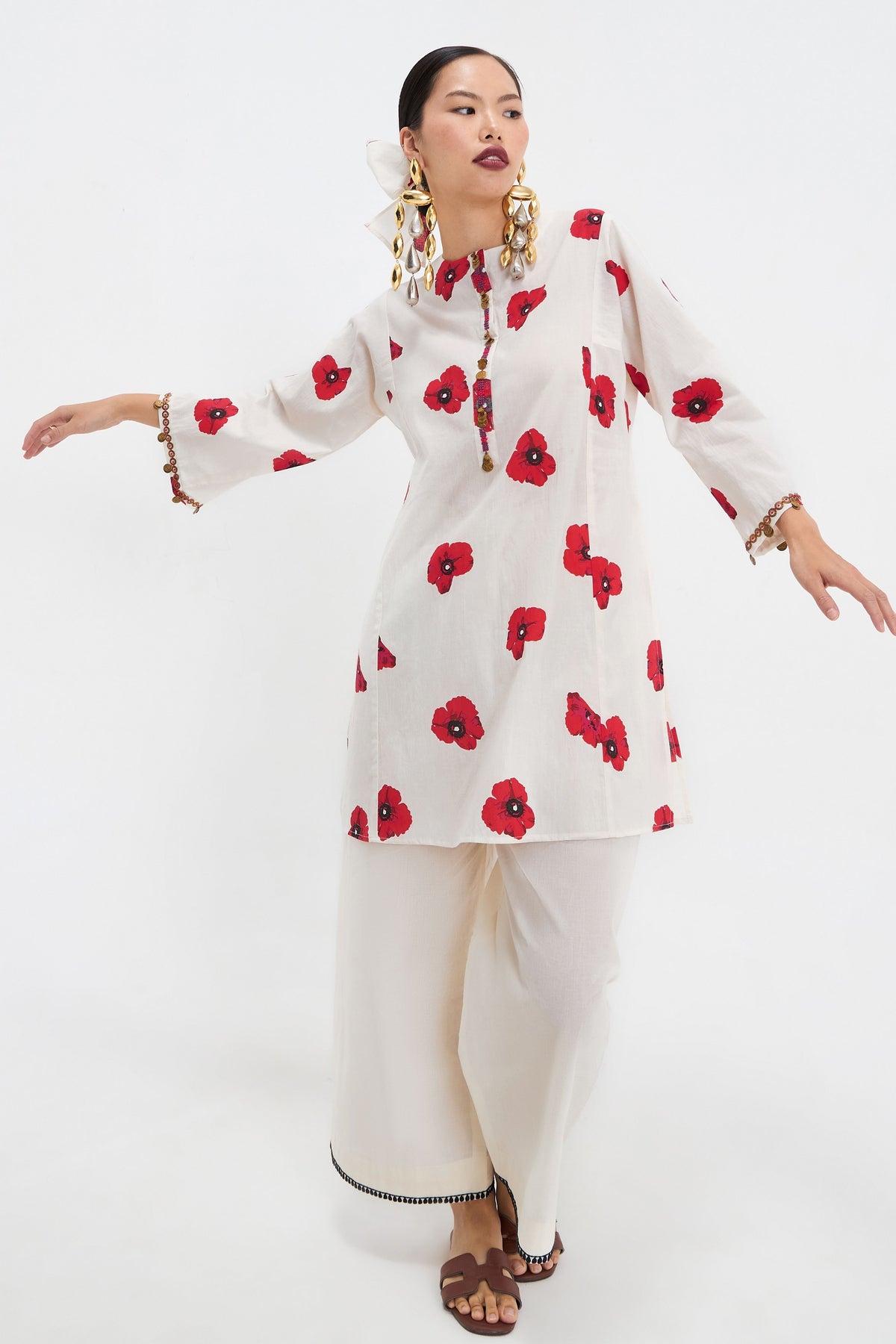 Poppy Printed Kurta