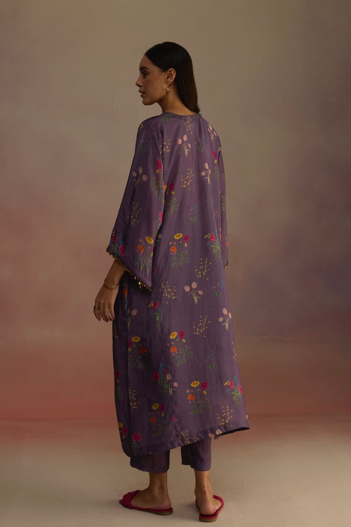 Zaira Long Purple Kurta