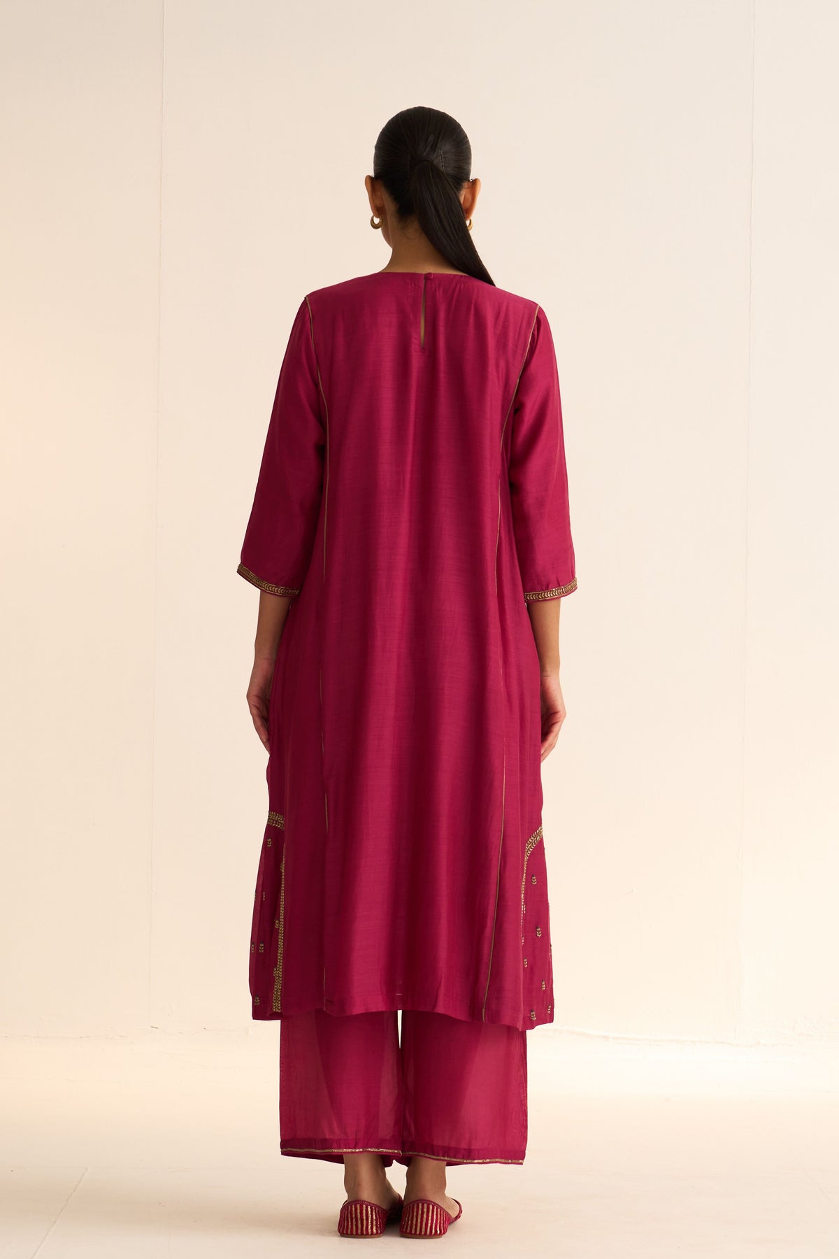 Kumud Deep Rani Pink Kurta