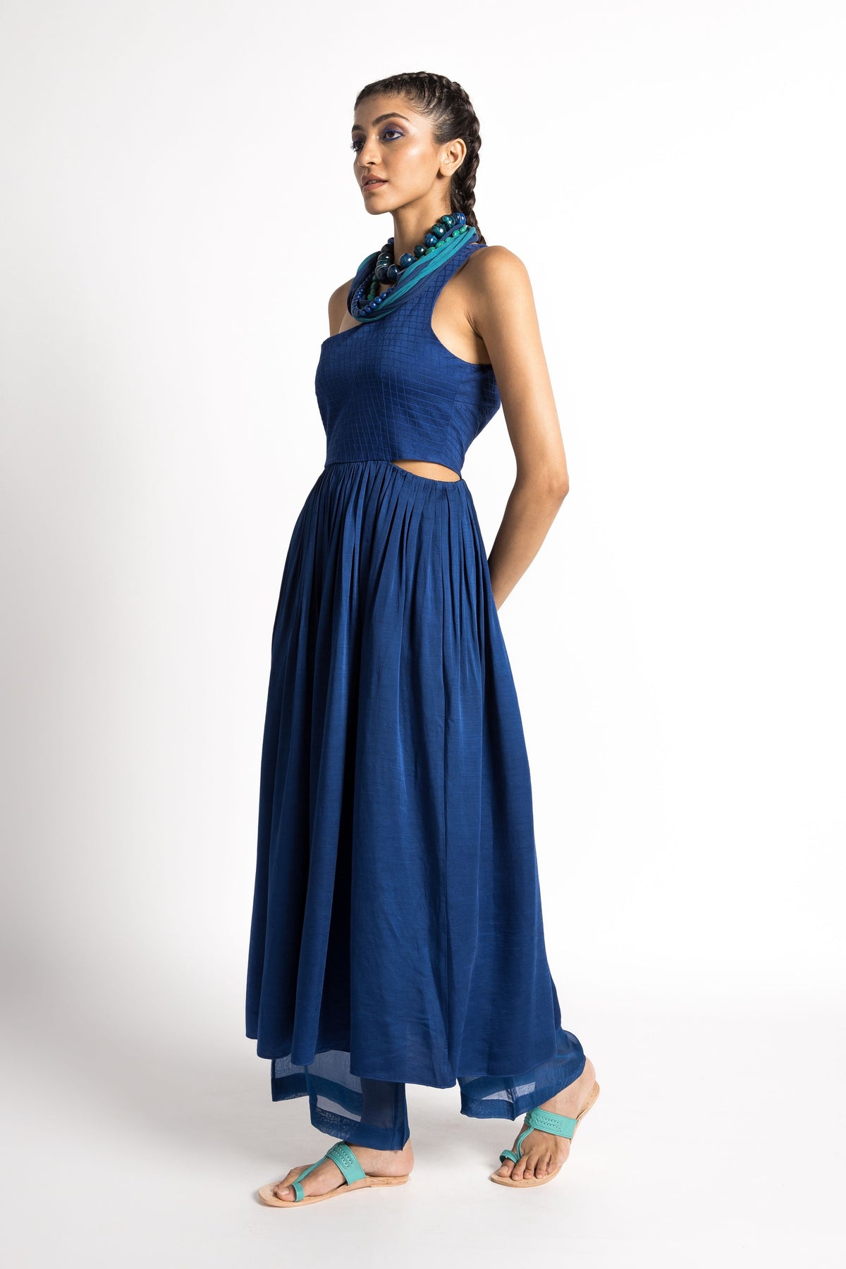 Sapphire One Shoulder Dress