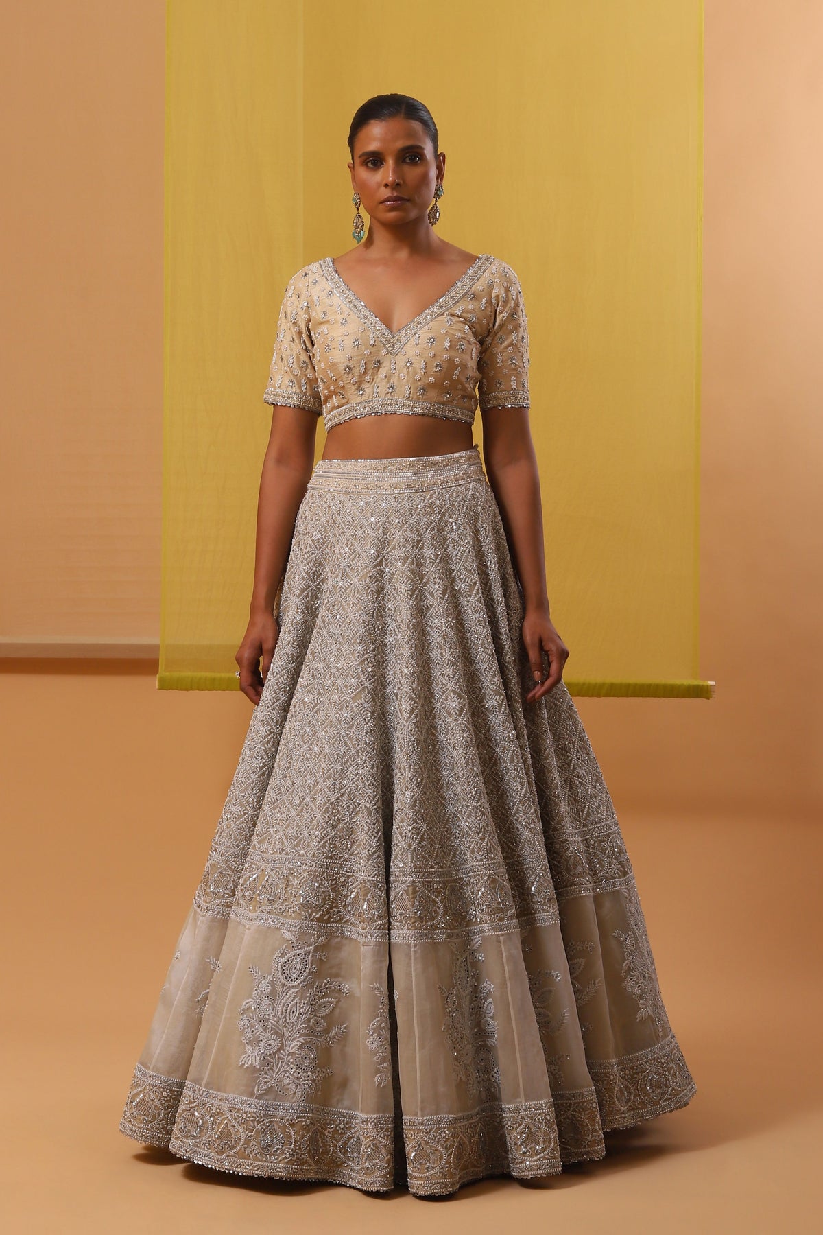 Offwhite Barika Lehenga Set