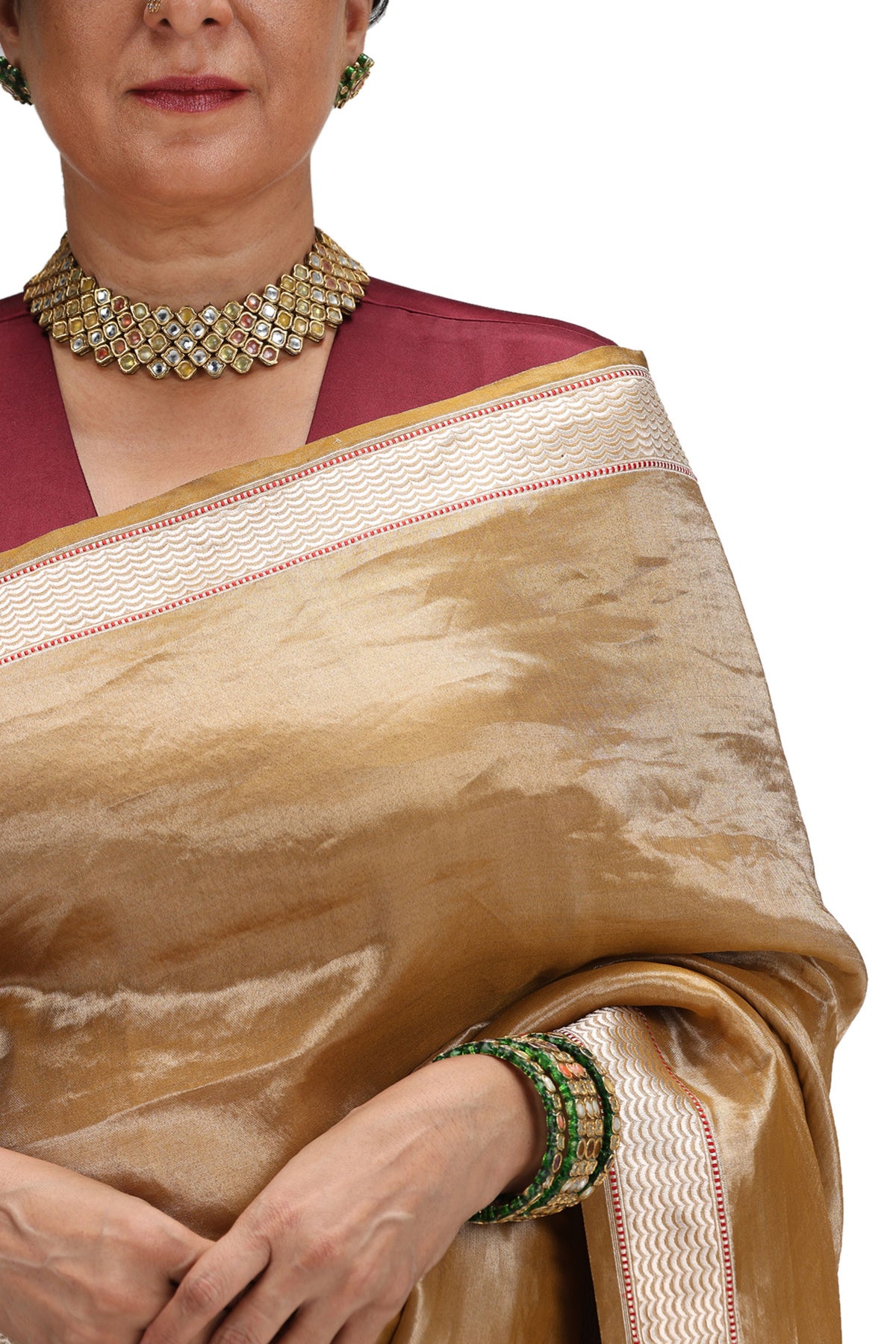 Kumuda Bronze Saree Set