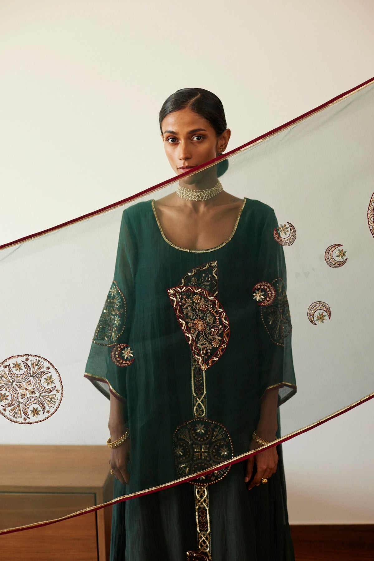 Green Shashi Kurta Set