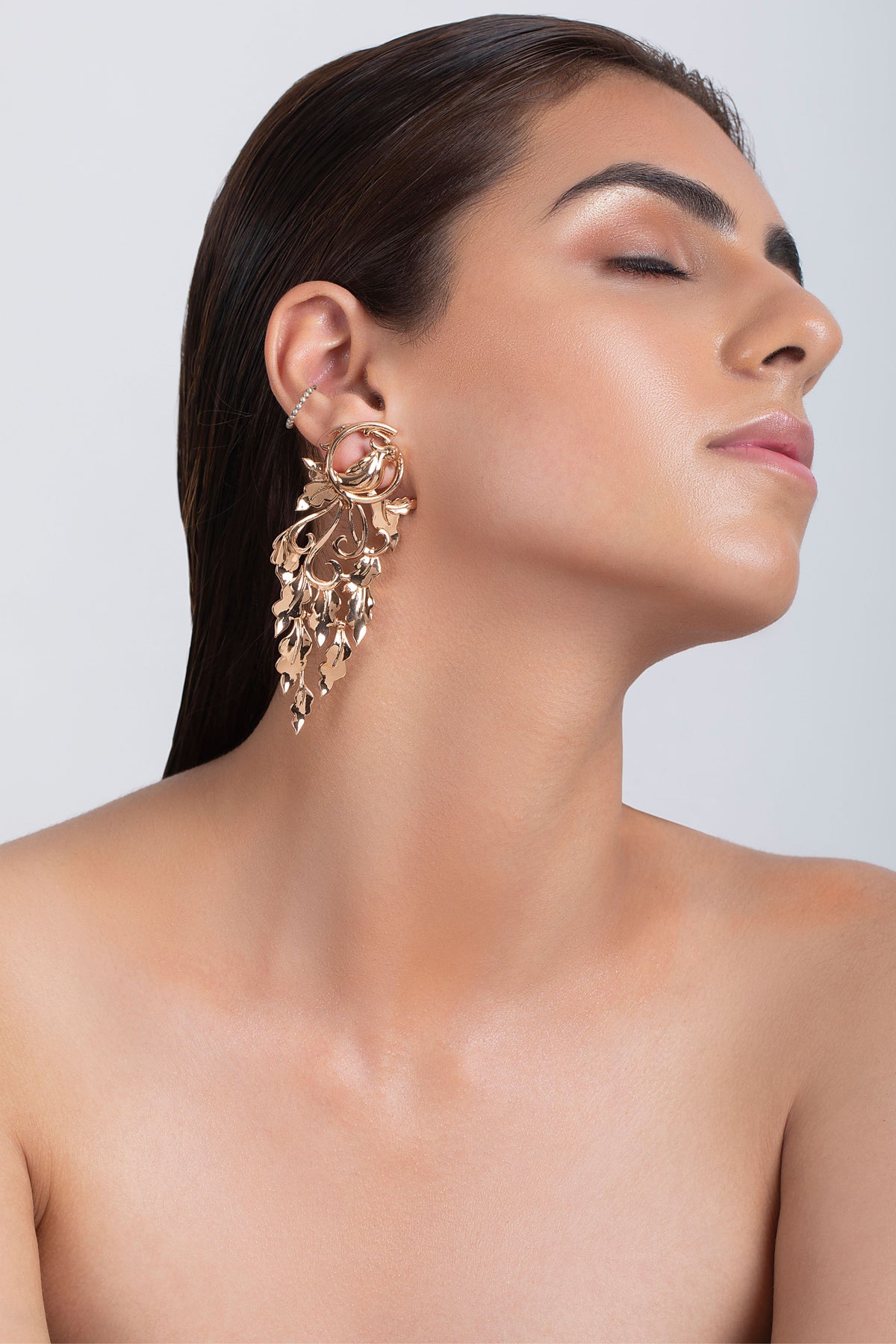 Birds of paradise earrings