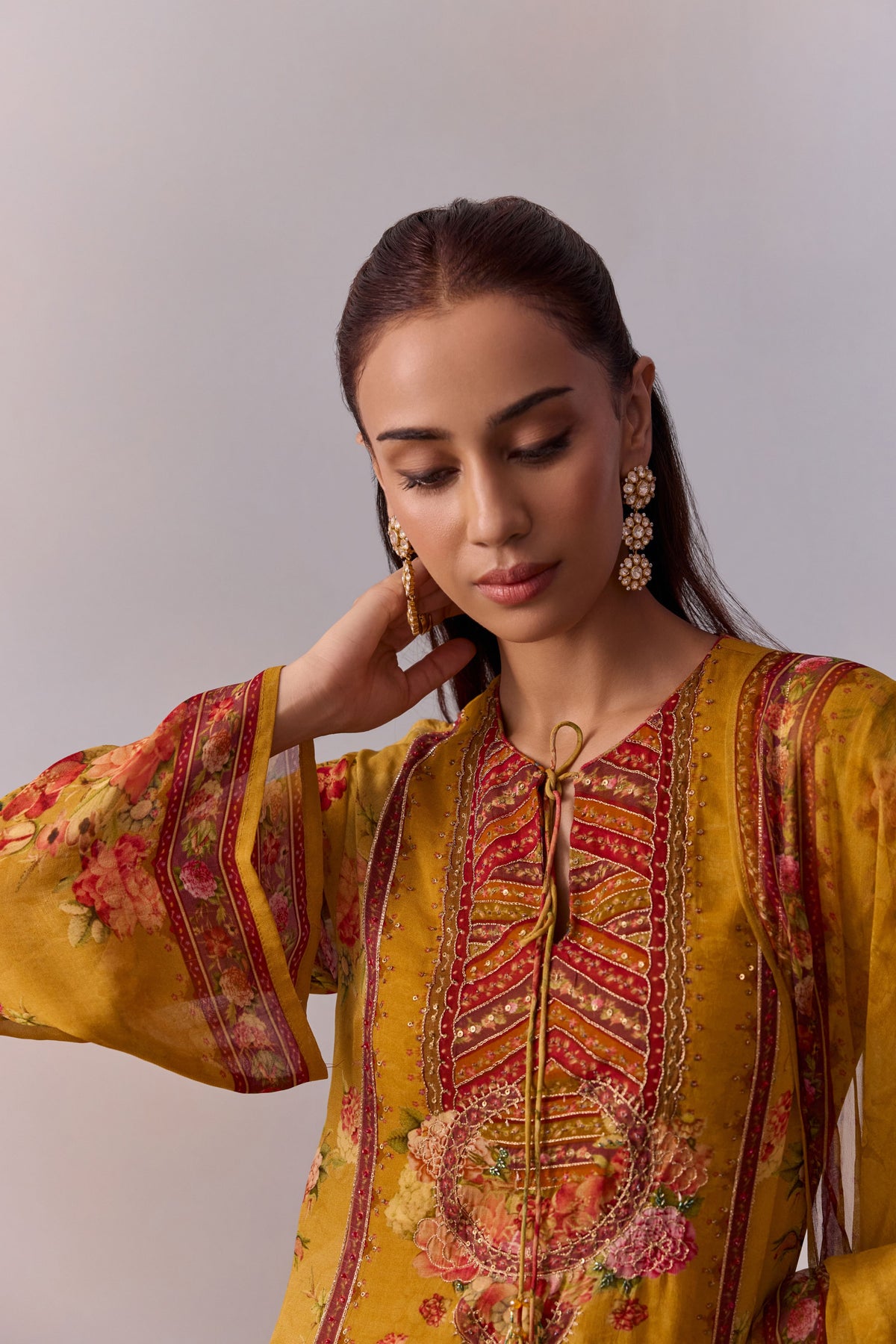 Cannary Yellow Anaisha Sharara Set