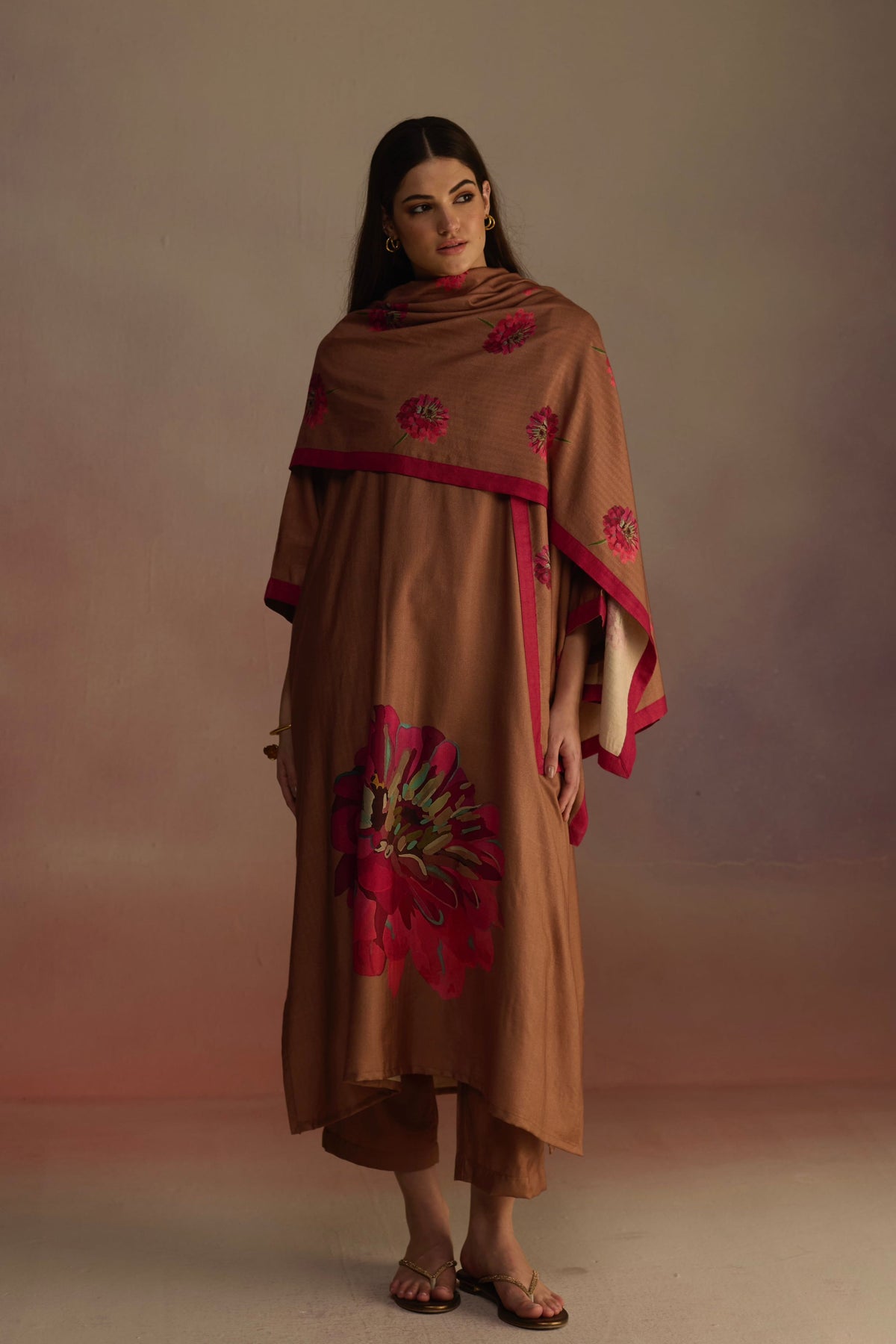 Woodapple Brown Kurta