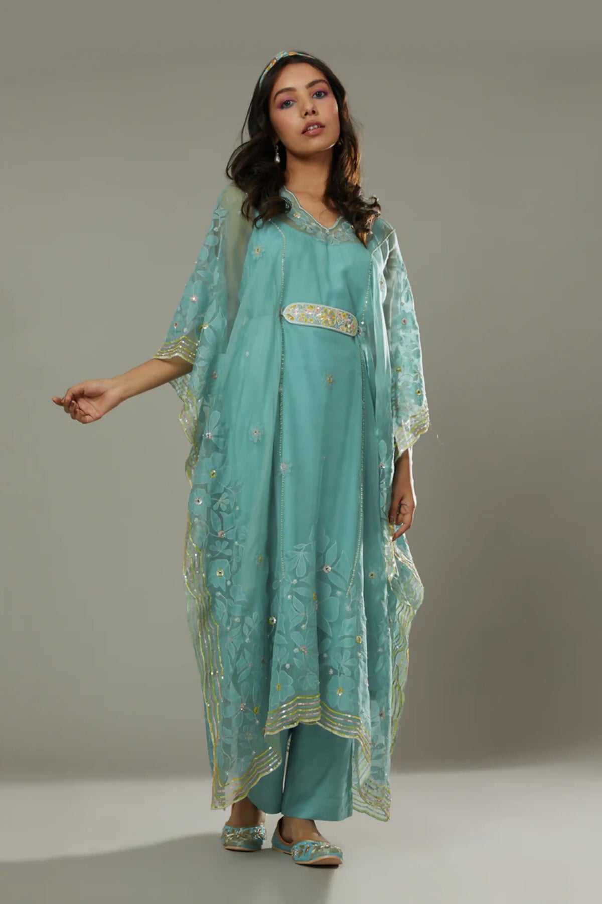 Peppermint Kaftan Set