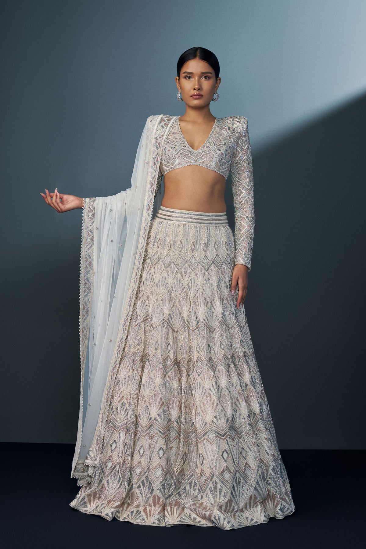 Imperia Ivory Lehenga Set